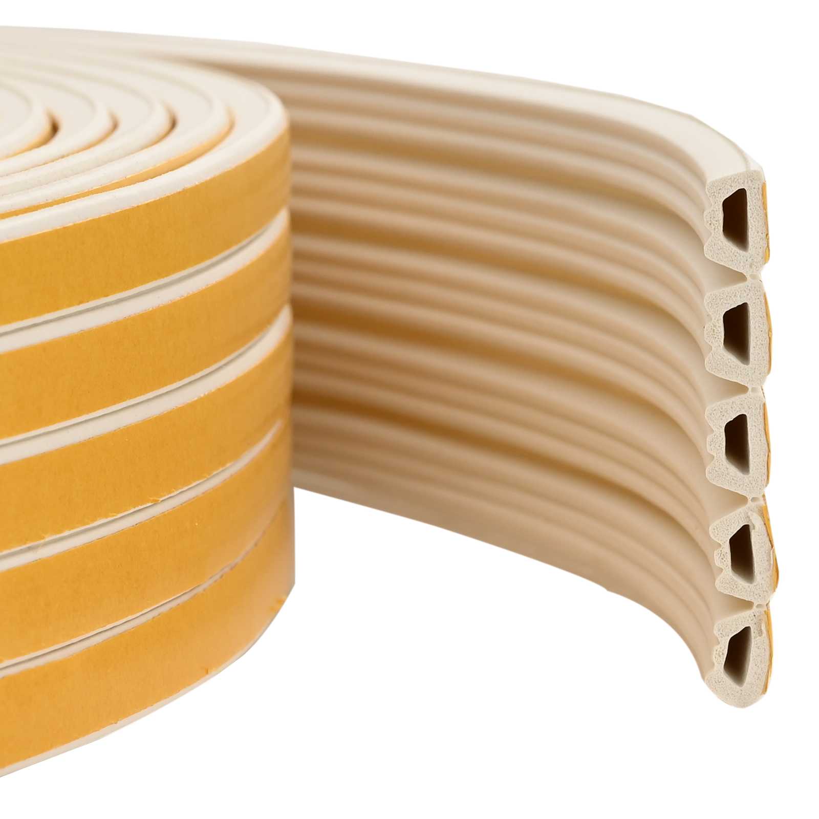 Nastro adesivo per finestre Bianco 10 x 6 mm 100 m Schiuma EPDM