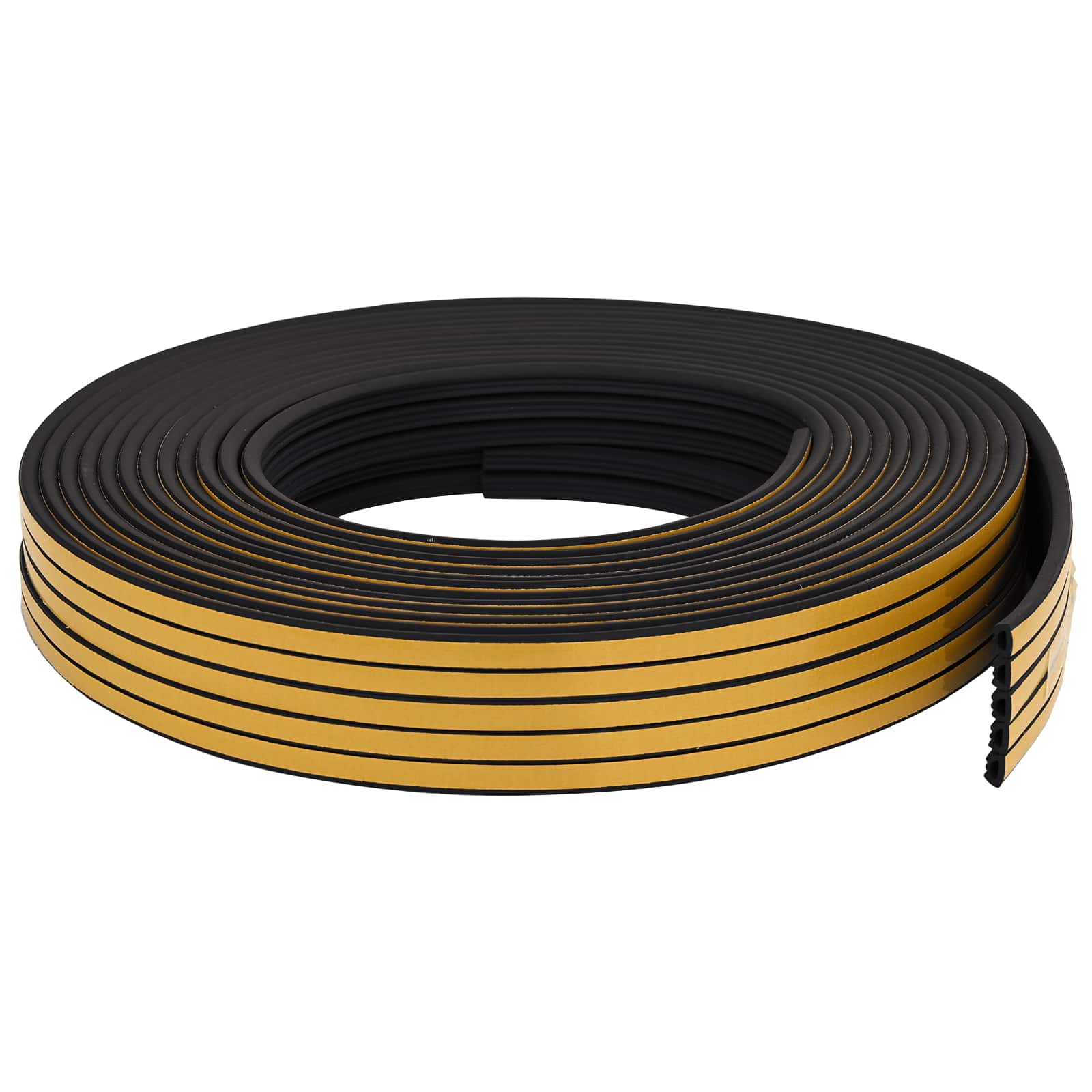 Nastro adesivo per finestre Nero 10 x 6 mm 100 m Schiuma EPDM