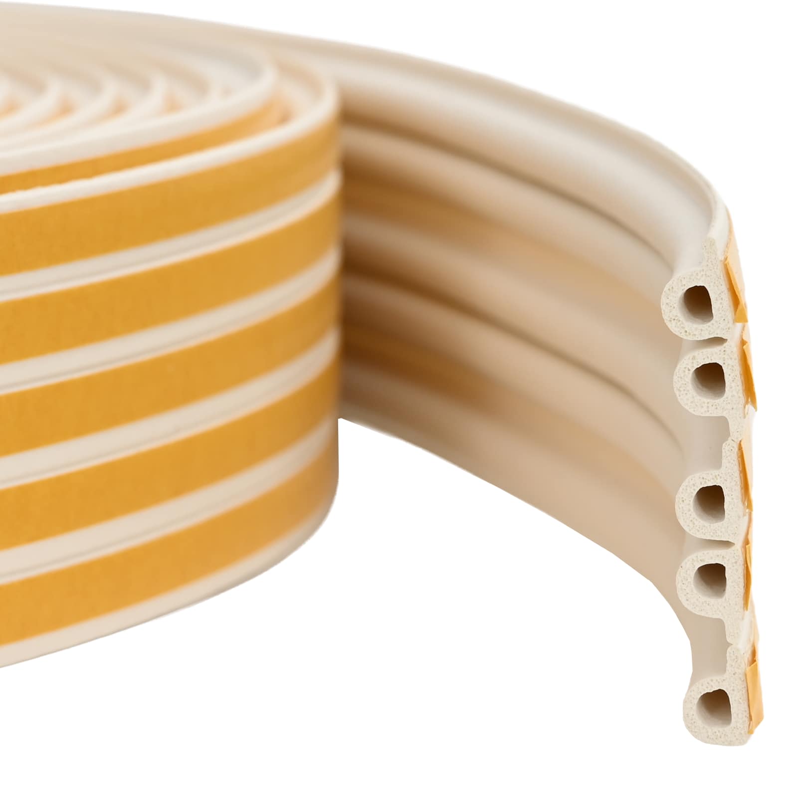 Nastro adesivo per finestre Bianco 9 x 6 mm 12 m Schiuma EPDM