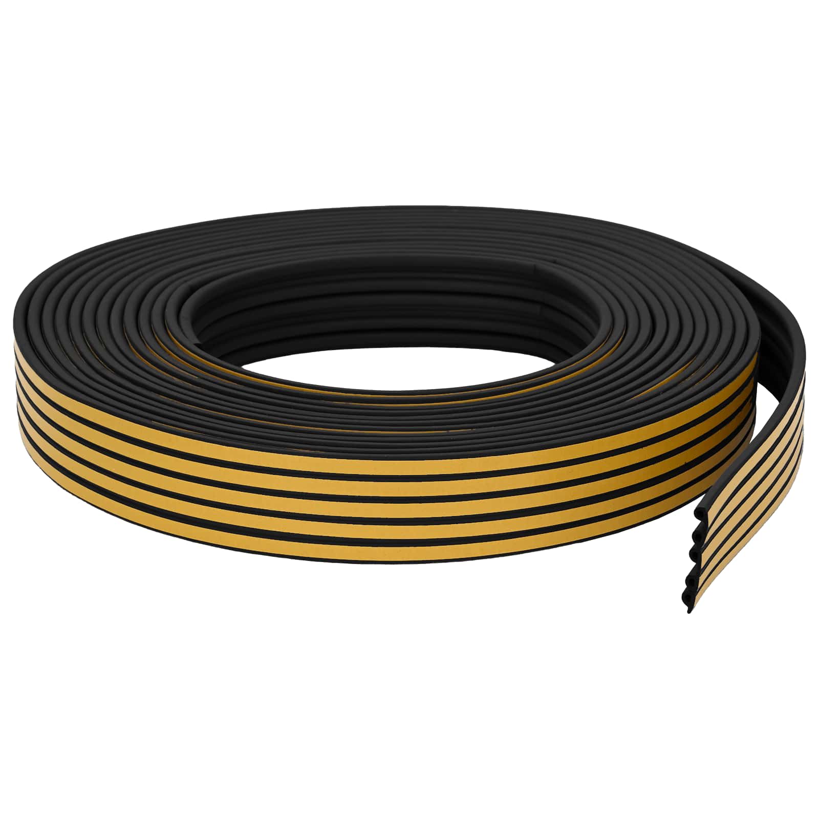 Nastro adesivo per finestre Nero 9 x 6 mm 50 m Schiuma EPDM