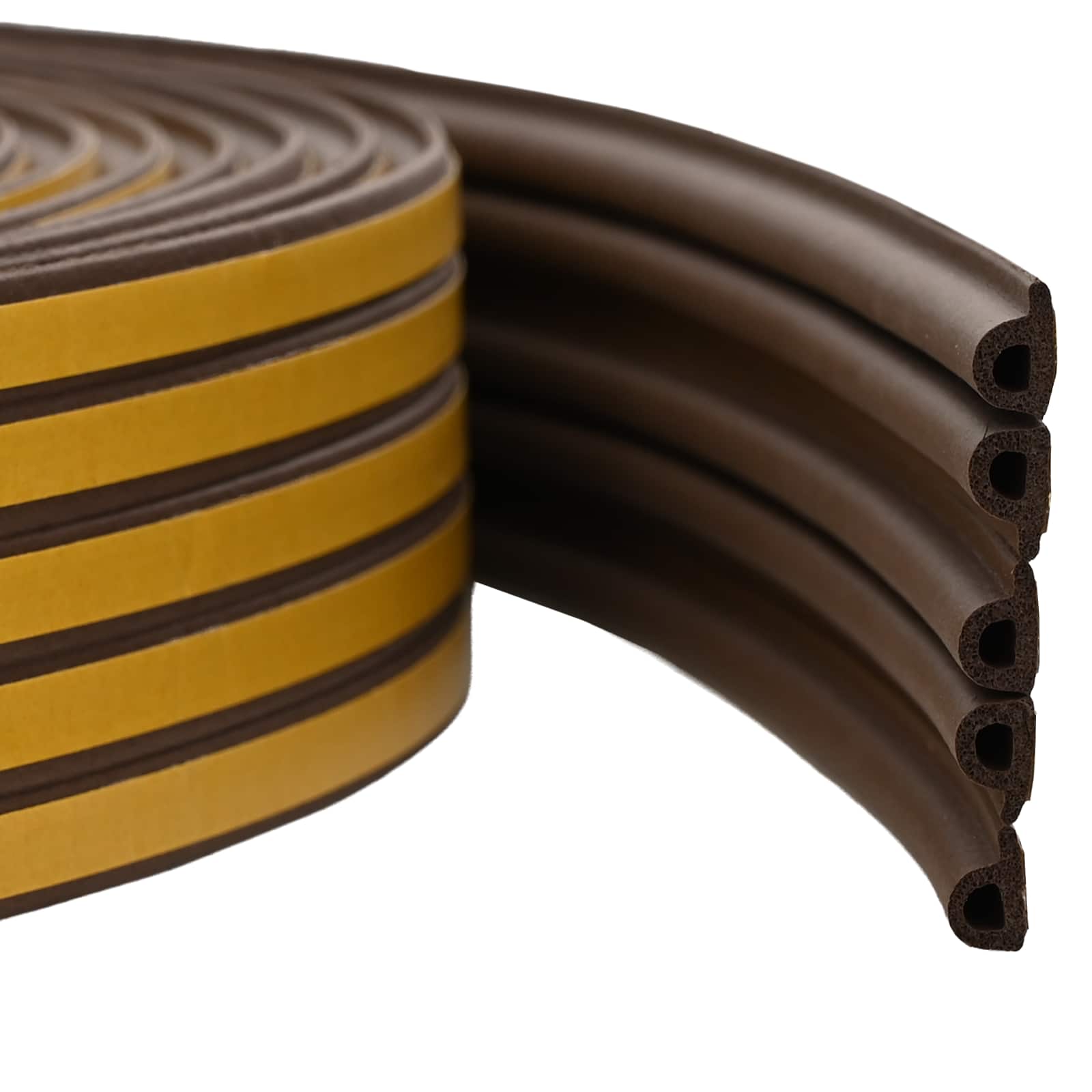 Nastro adesivo per finestre Marrone 9 x 6 mm 50 m Schiuma EPDM