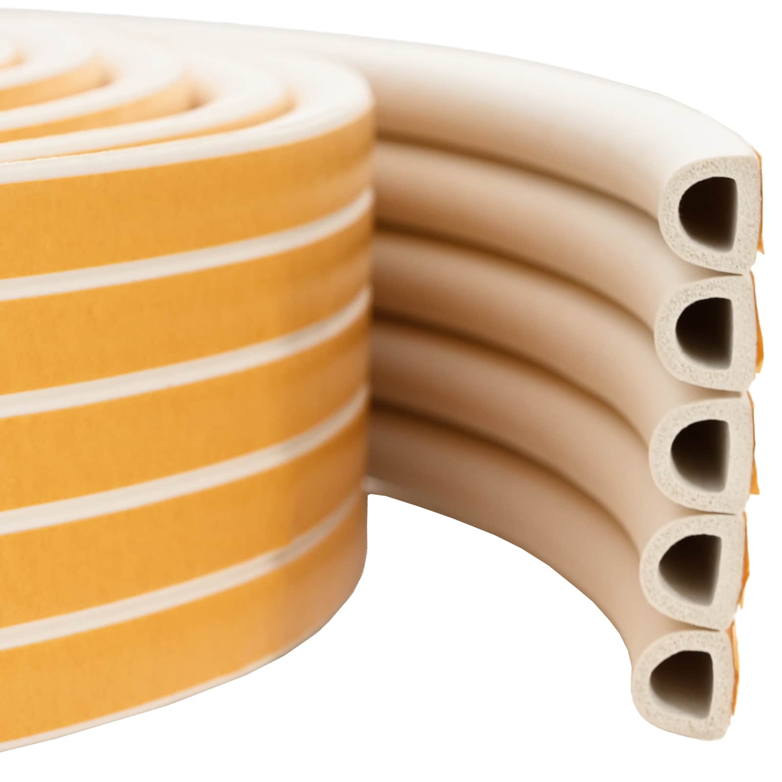 Nastro adesivo per finestre Bianco 12 x 10 mm 25 m Schiuma EPDM