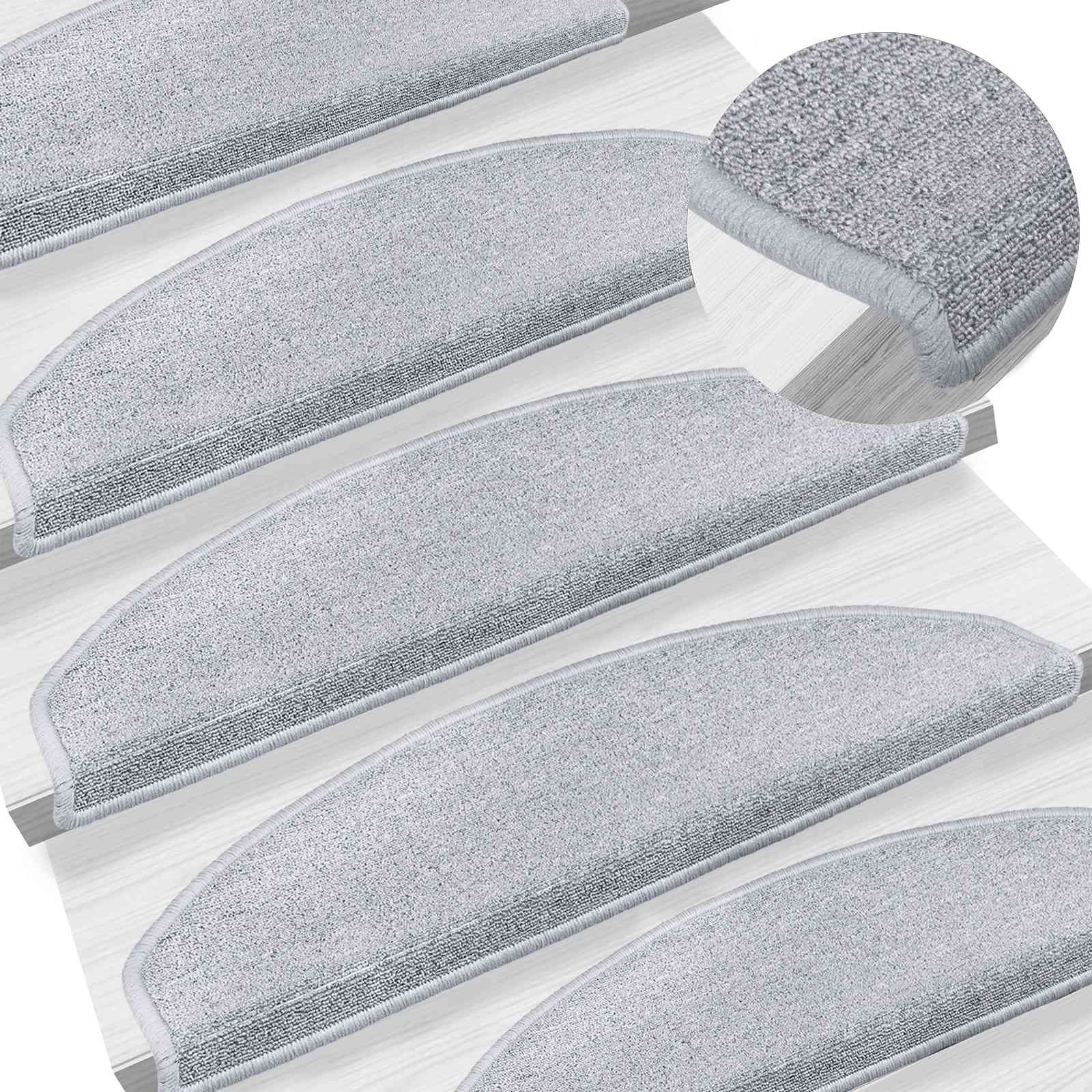 Tappetini per scale autoadesivi 15 pz 80 x 24,5 x 3,5 cm