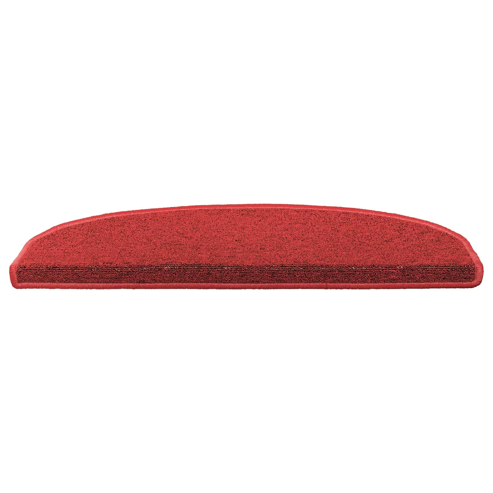 Tappetini per scale autoadesivi 15 pz 80 x 24,5 x 3,5 cm Rosso