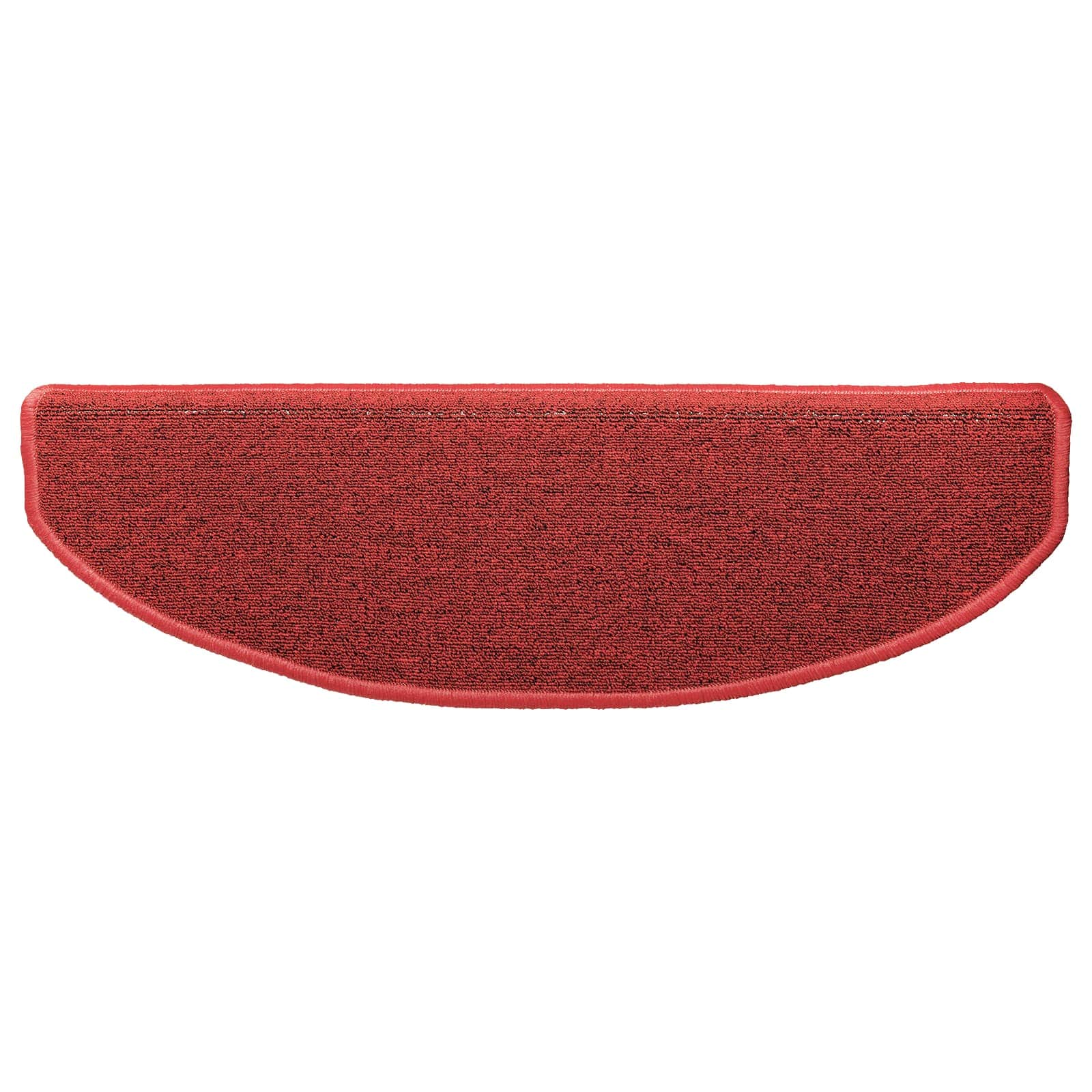 Tappetini per scale autoadesivi 15 pz 80 x 24,5 x 3,5 cm Rosso