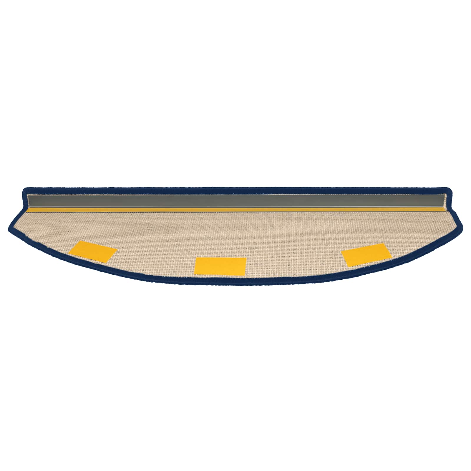 Tappetini per scale autoadesivi 15 pz 80 x 24,5 x 3,5 cm Blu