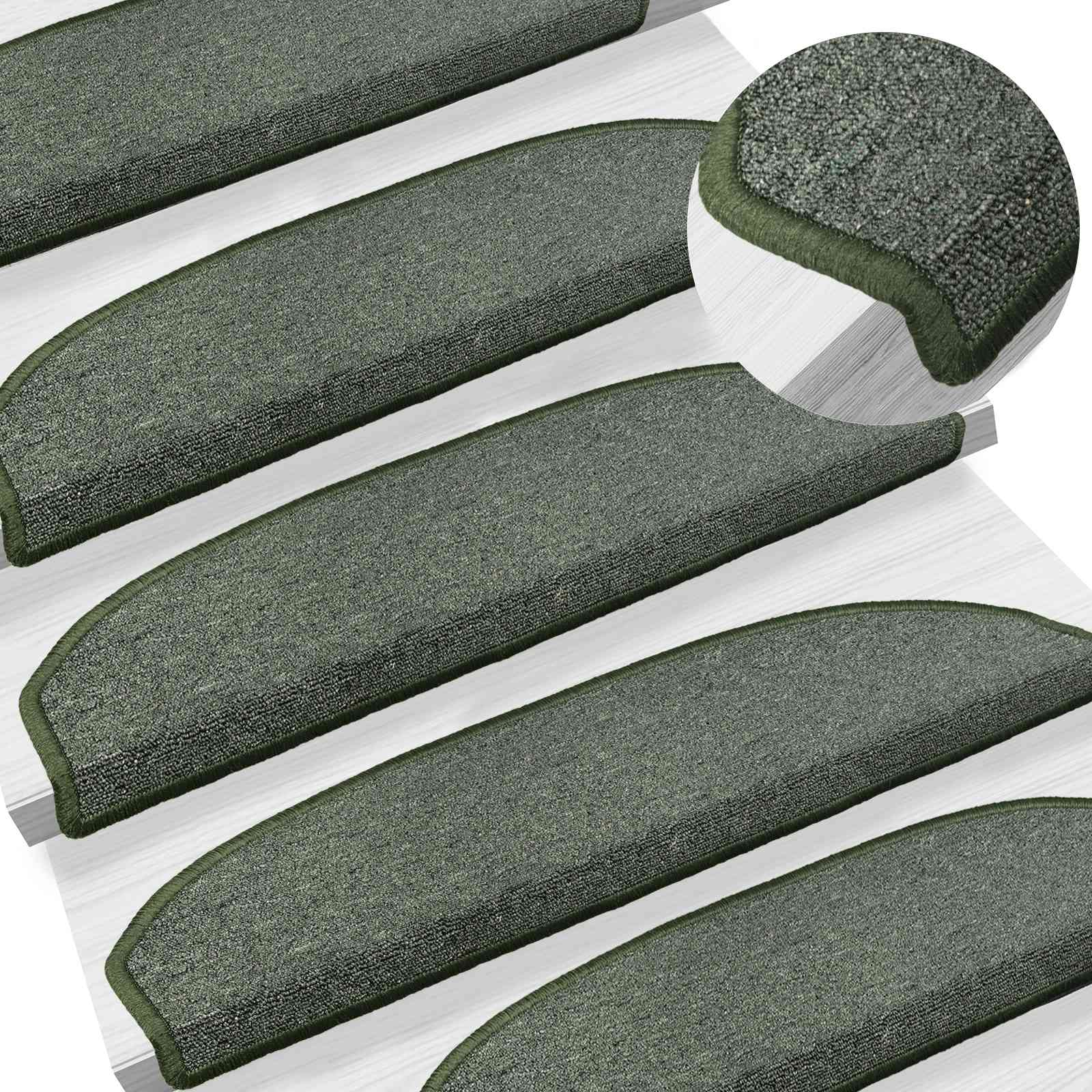 Tappetini per scale autoadesivi 15 pz 80 x 24,5 x 3,5 cm