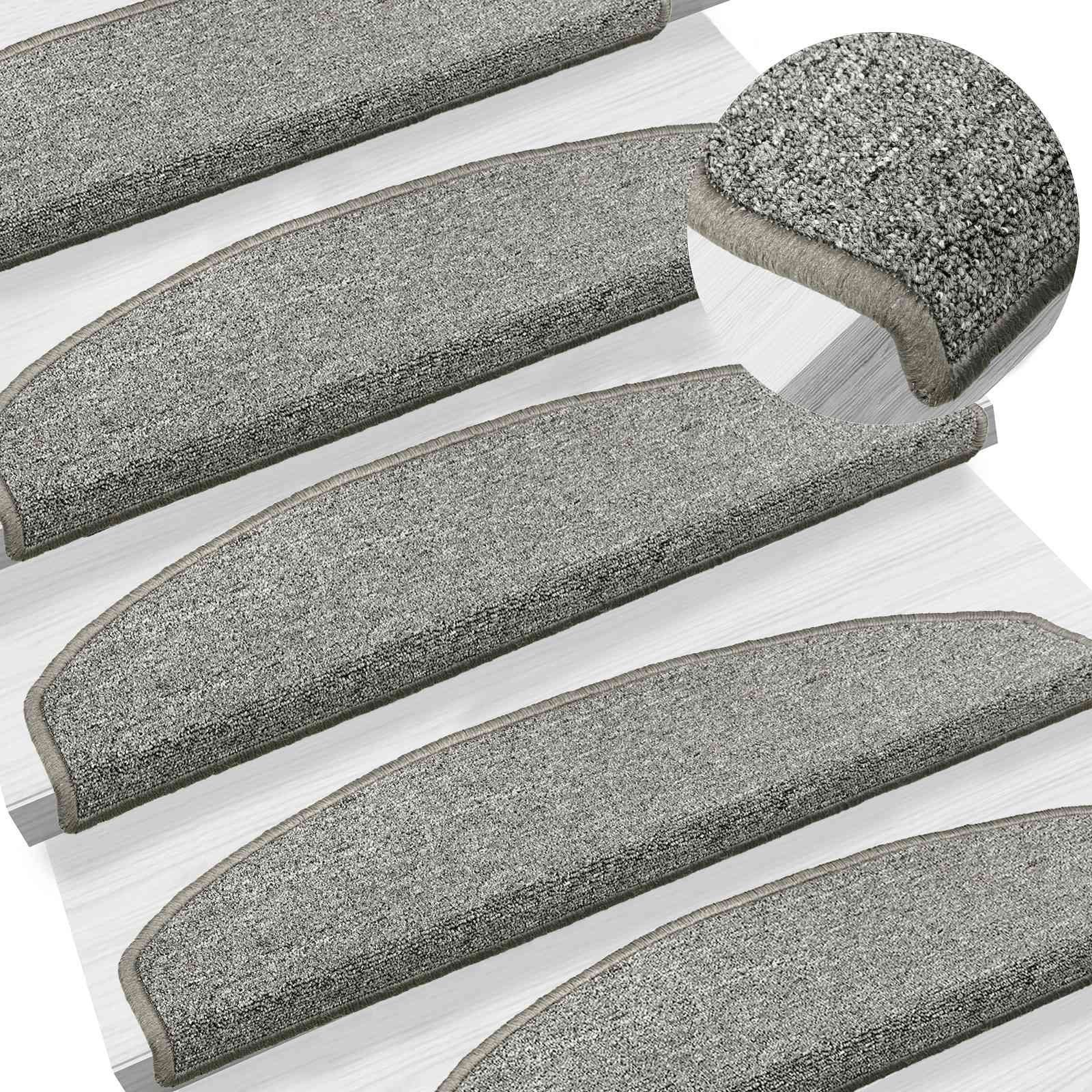 Tappetini per scale autoadesivi 15 pz 80 x 24,5 x 3,5 cm