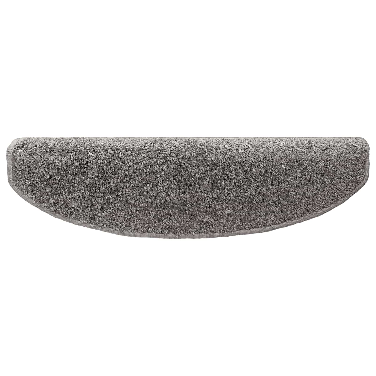 Tappetini per scale autoadesivi 15 pz 80 x 24,5 x 3,5 cm Grigio