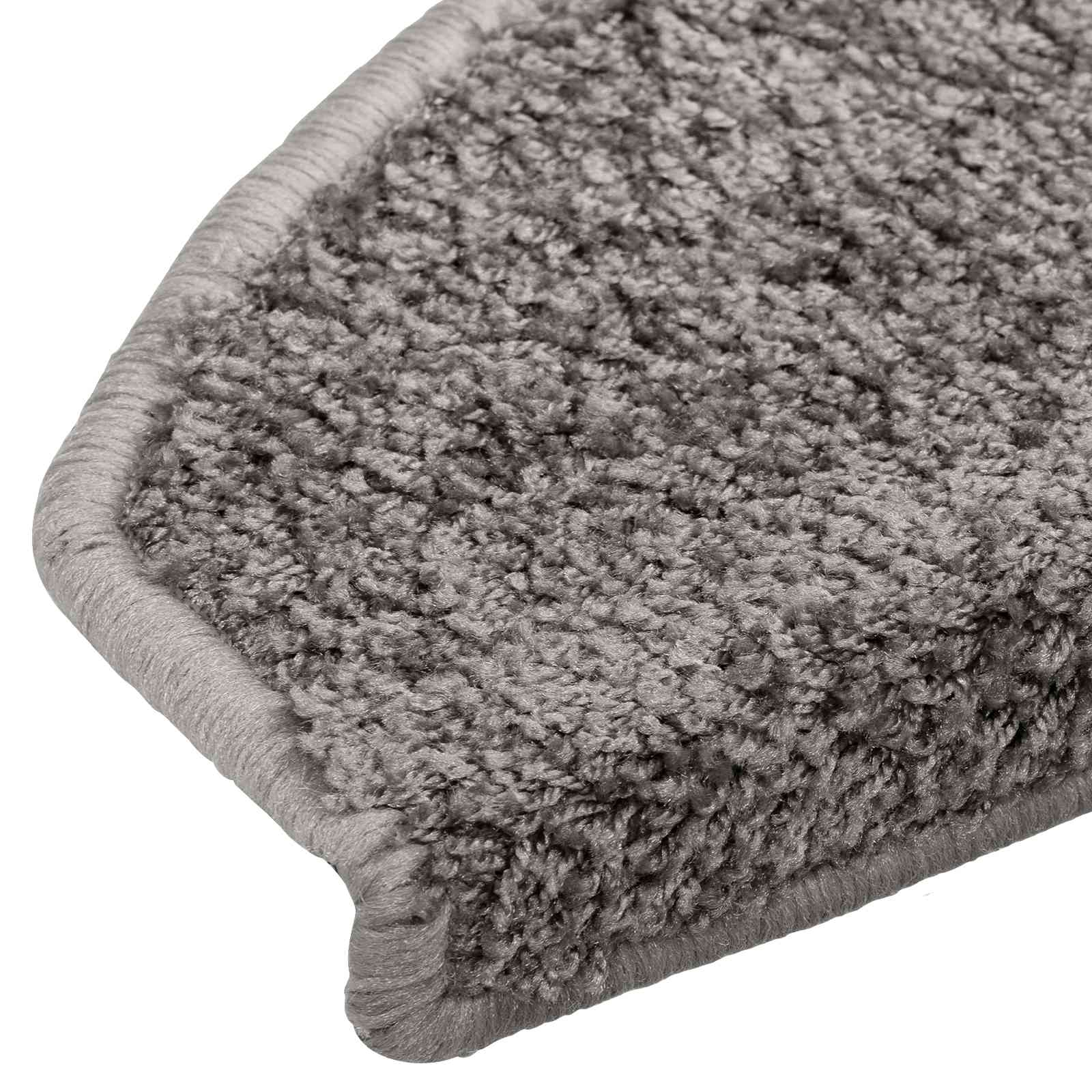 Tappetini per scale autoadesivi 15 pz 80 x 24,5 x 3,5 cm Grigio