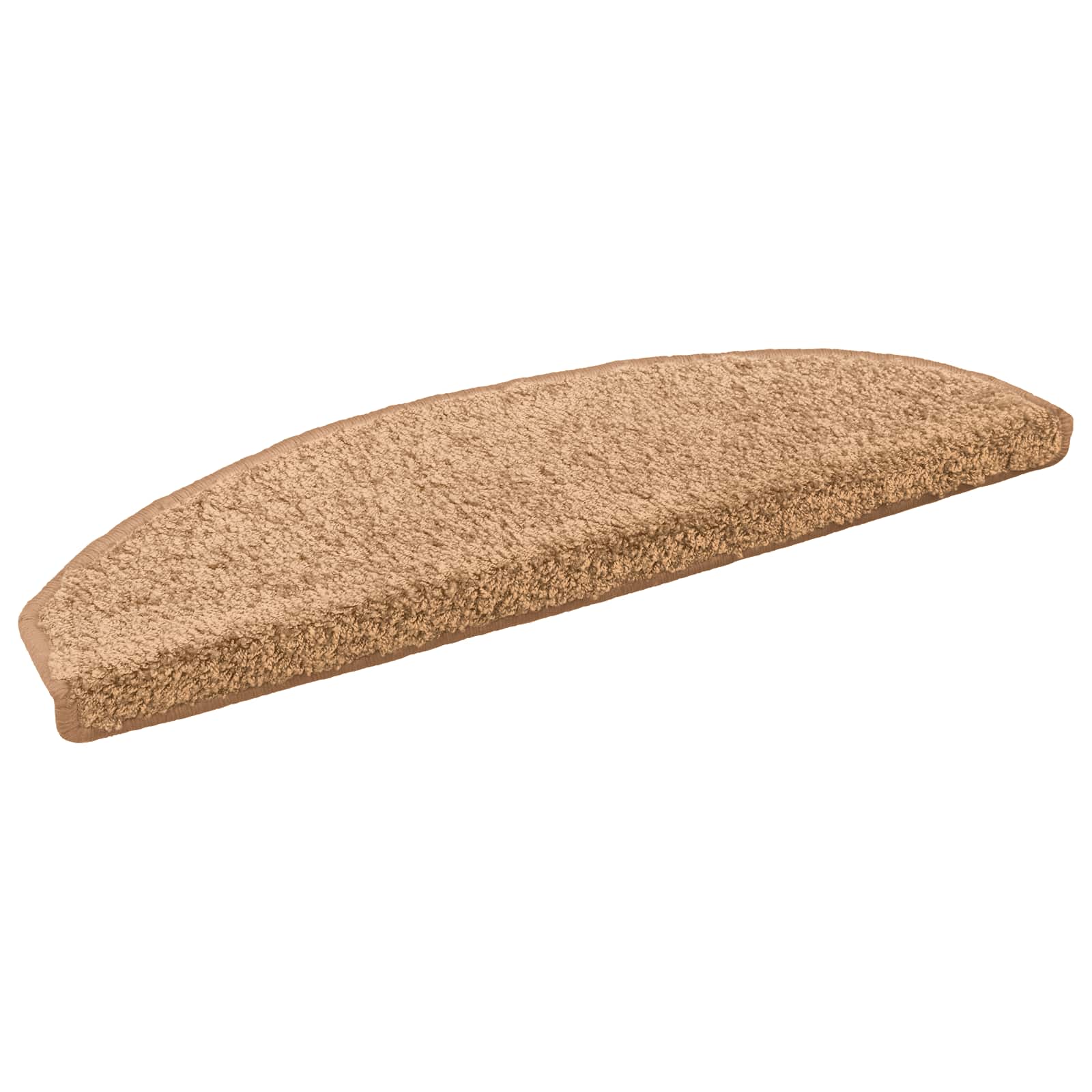 Tappetini per scale autoadesivi 15 pz 80 x 24,5 x 3,5 cm Beige