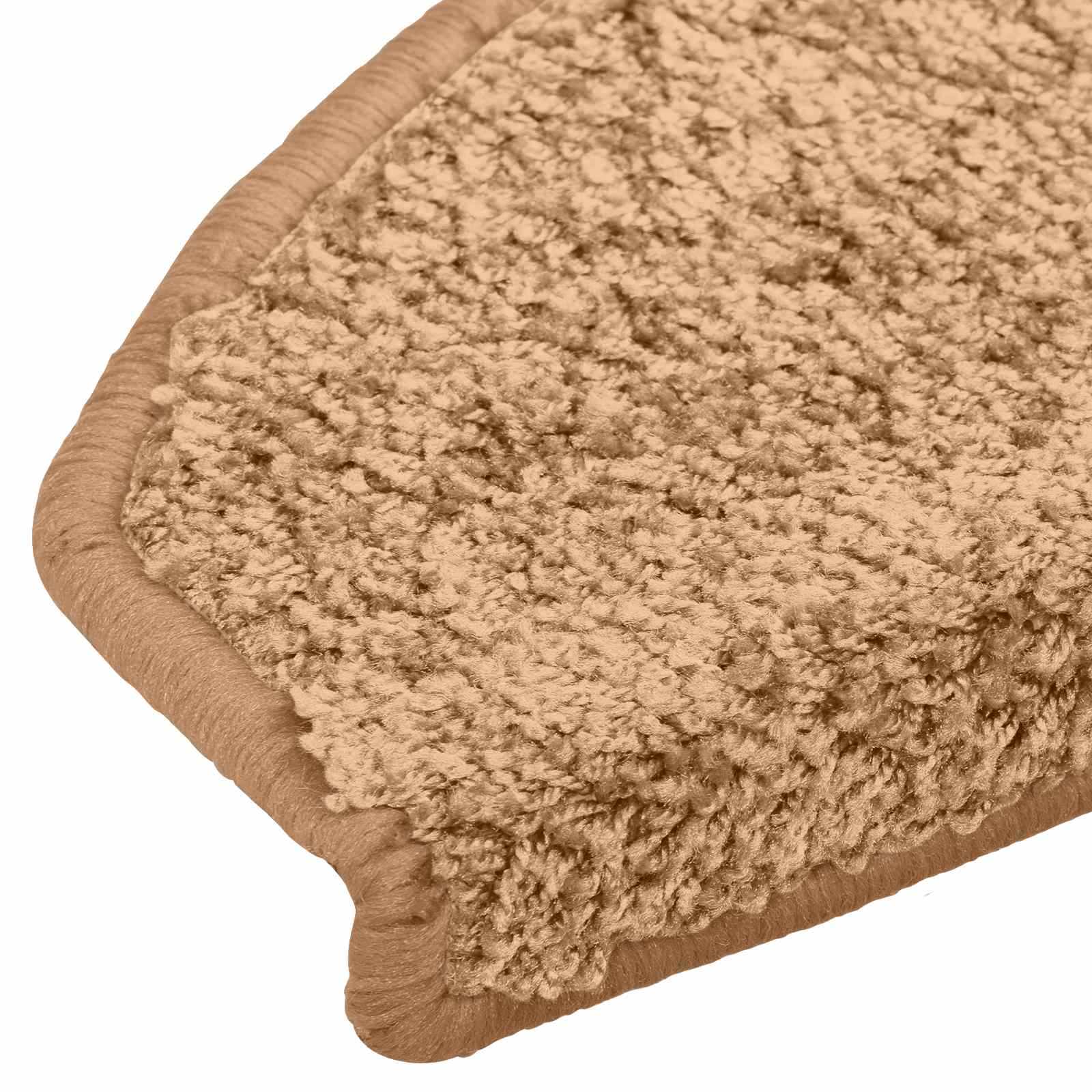 Tappetini per scale autoadesivi 15 pz 80 x 24,5 x 3,5 cm Beige