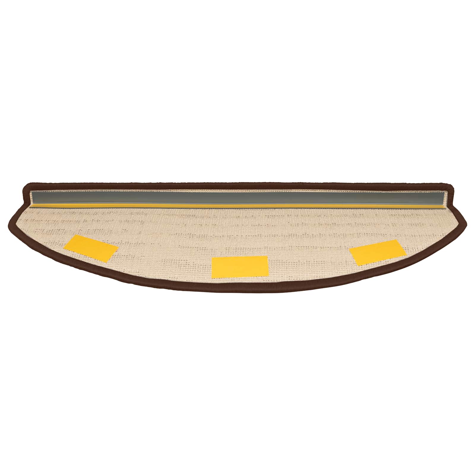 Tappetini per scale autoadesivi 15 pz 80 x 24,5 x 3,5 cm
