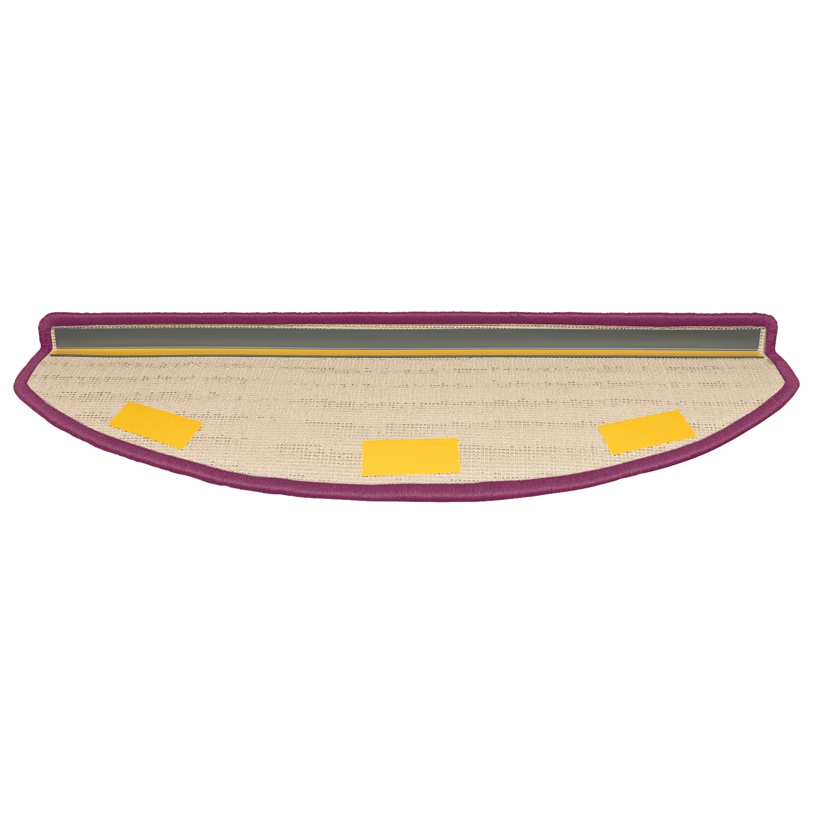 Tappetini per scale autoadesivi 15 pz 80 x 24,5 x 3,5 cm Viola