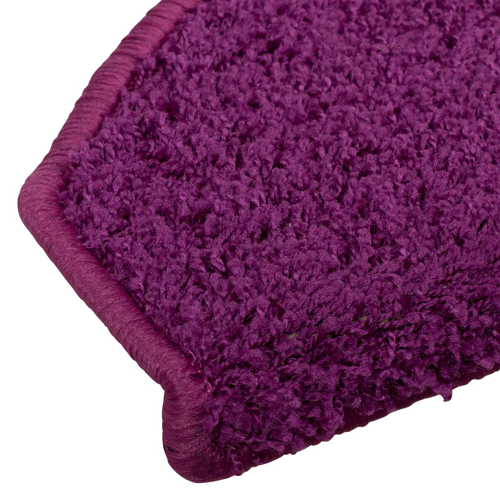 Tappetini per scale autoadesivi 15 pz 80 x 24,5 x 3,5 cm Viola