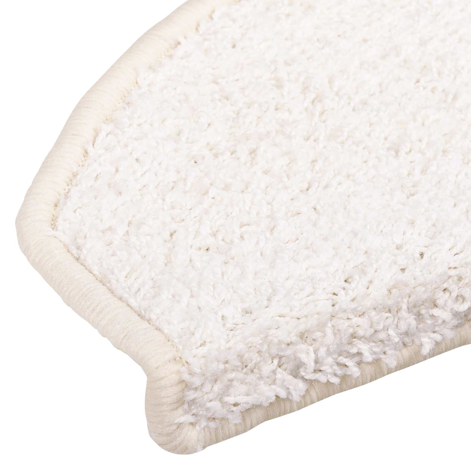 Tappetini per scale autoadesivi 15 pz 80 x 24,5 x 3,5 cm Bianco