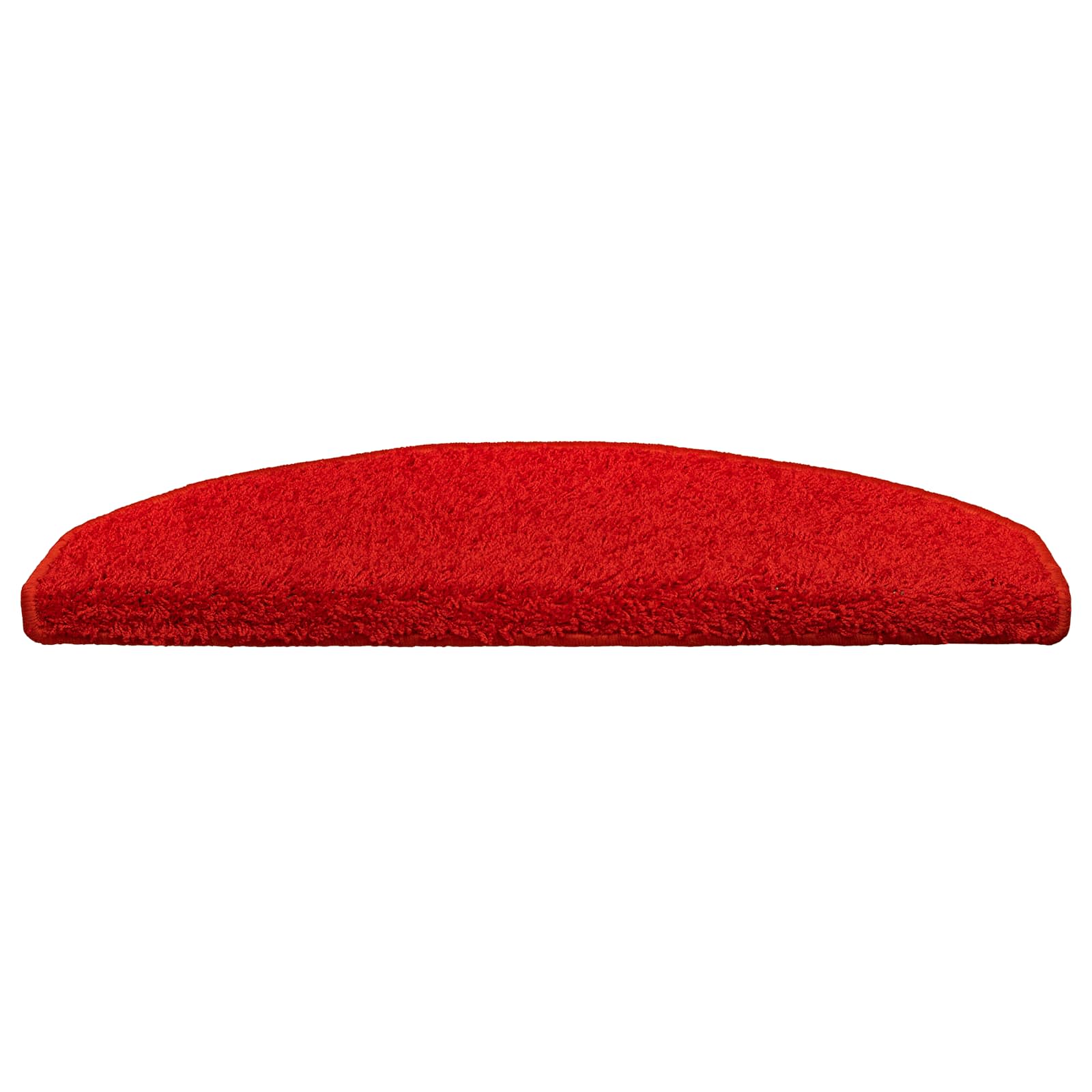 Tappetini per scale autoadesivi 15 pz 80 x 24,5 x 3,5 cm Rosso