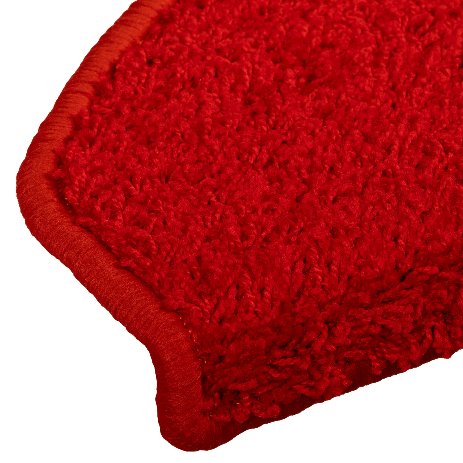 Tappetini per scale autoadesivi 15 pz 80 x 24,5 x 3,5 cm Rosso