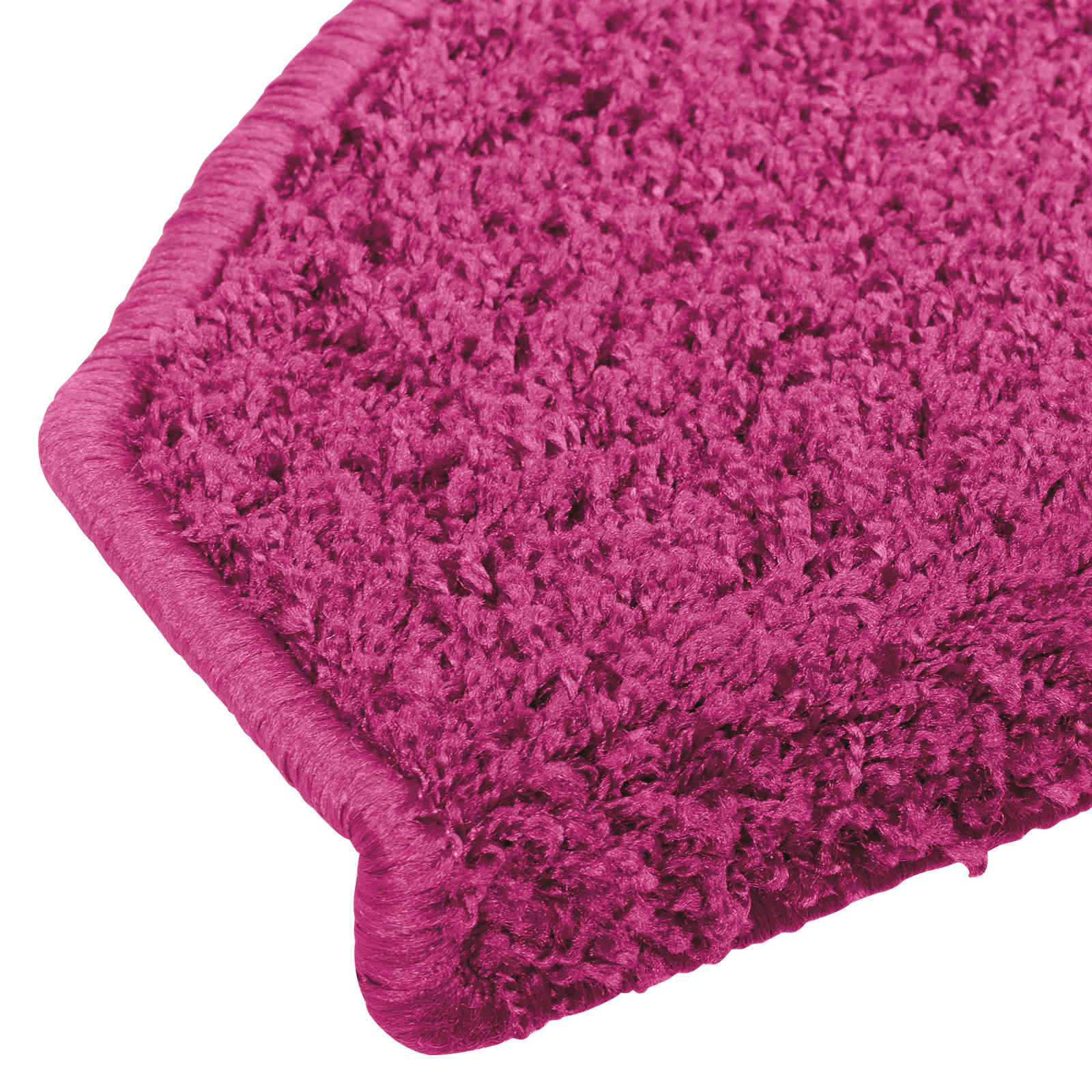 Tappetini per scale autoadesivi 15 pz 80 x 24,5 x 3,5 cm Rosa