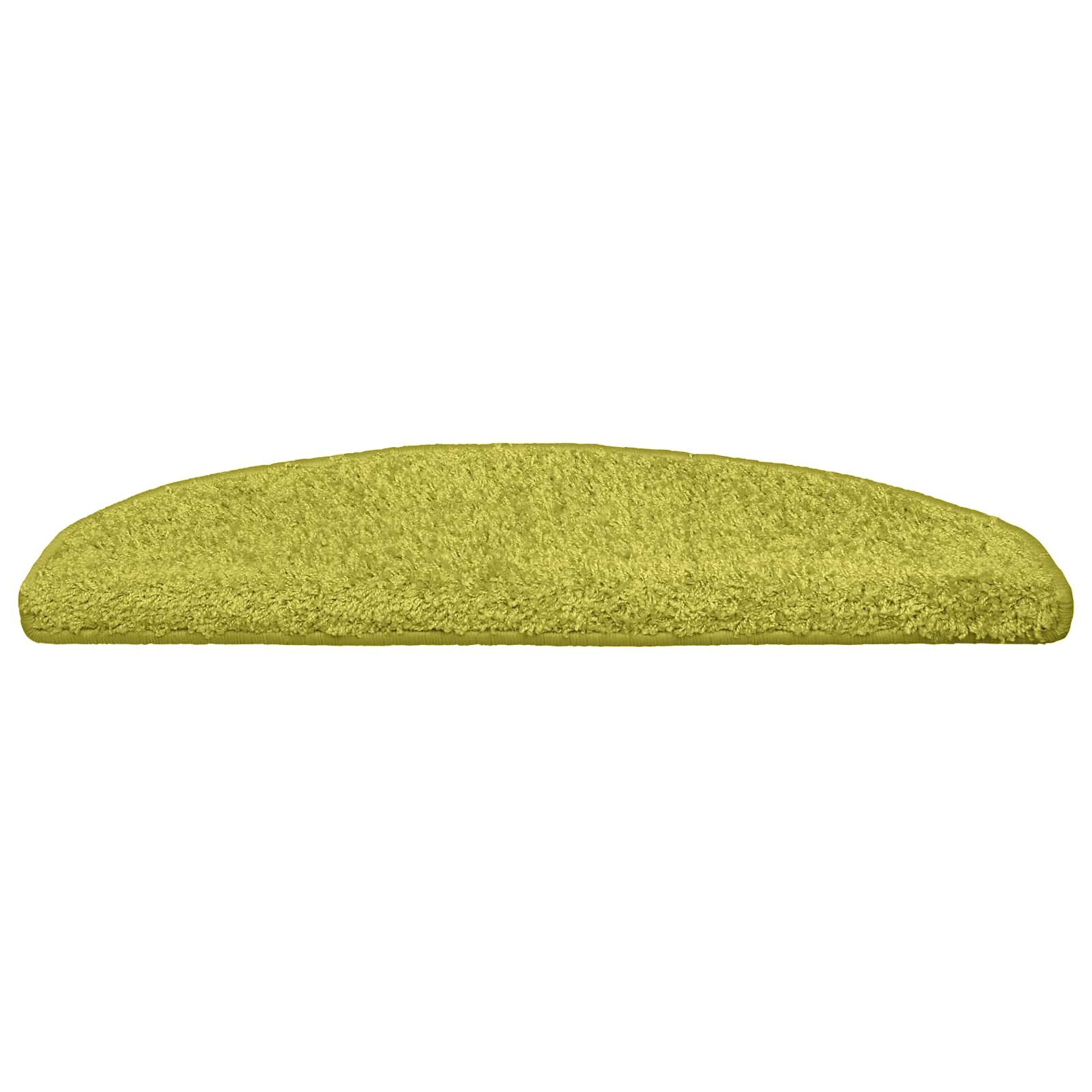 Tappetini per scale autoadesivi 15 pz 80 x 24,5 x 3,5 cm Verde