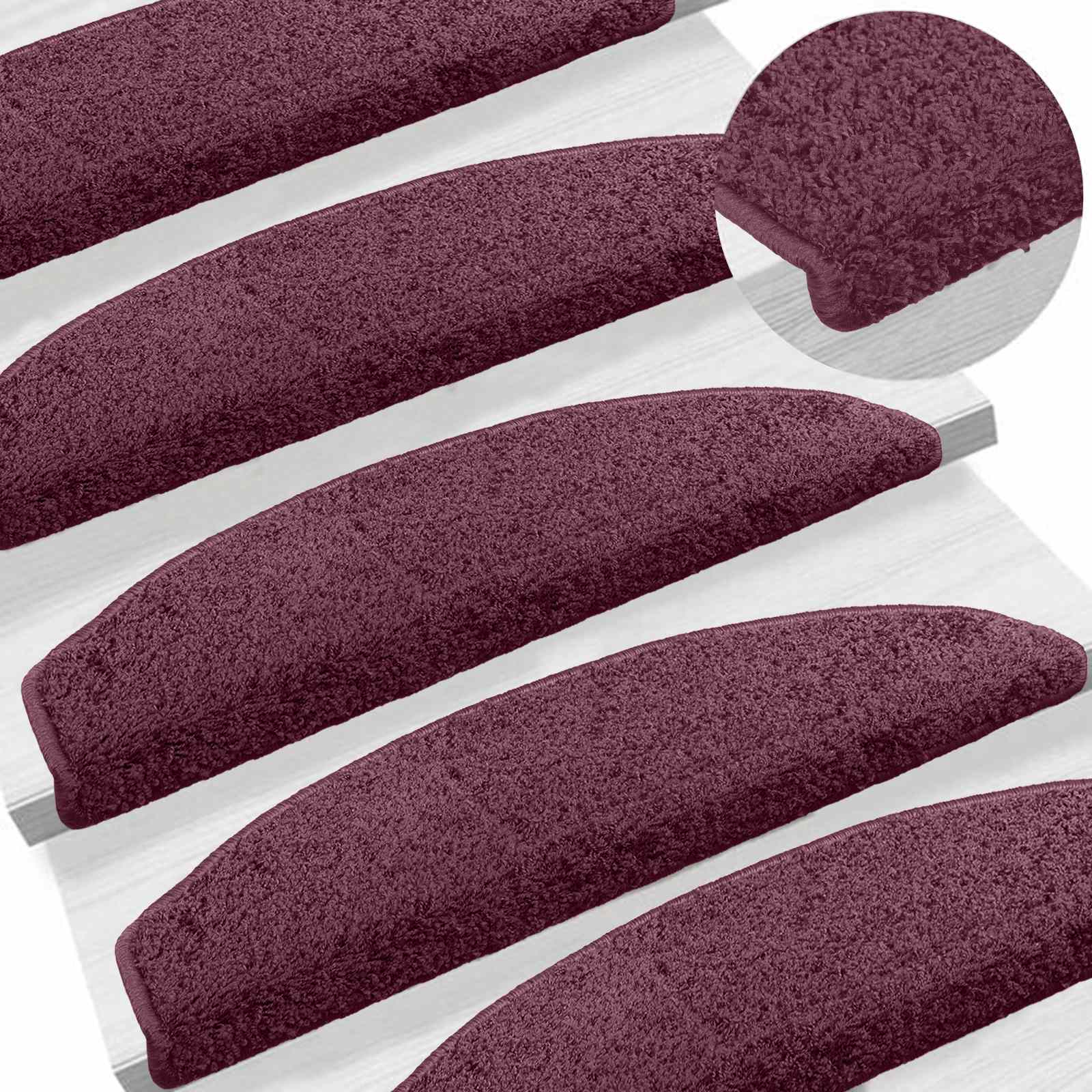 Tappetini per scale autoadesivi 15 pz 80 x 24,5 x 3,5 cm