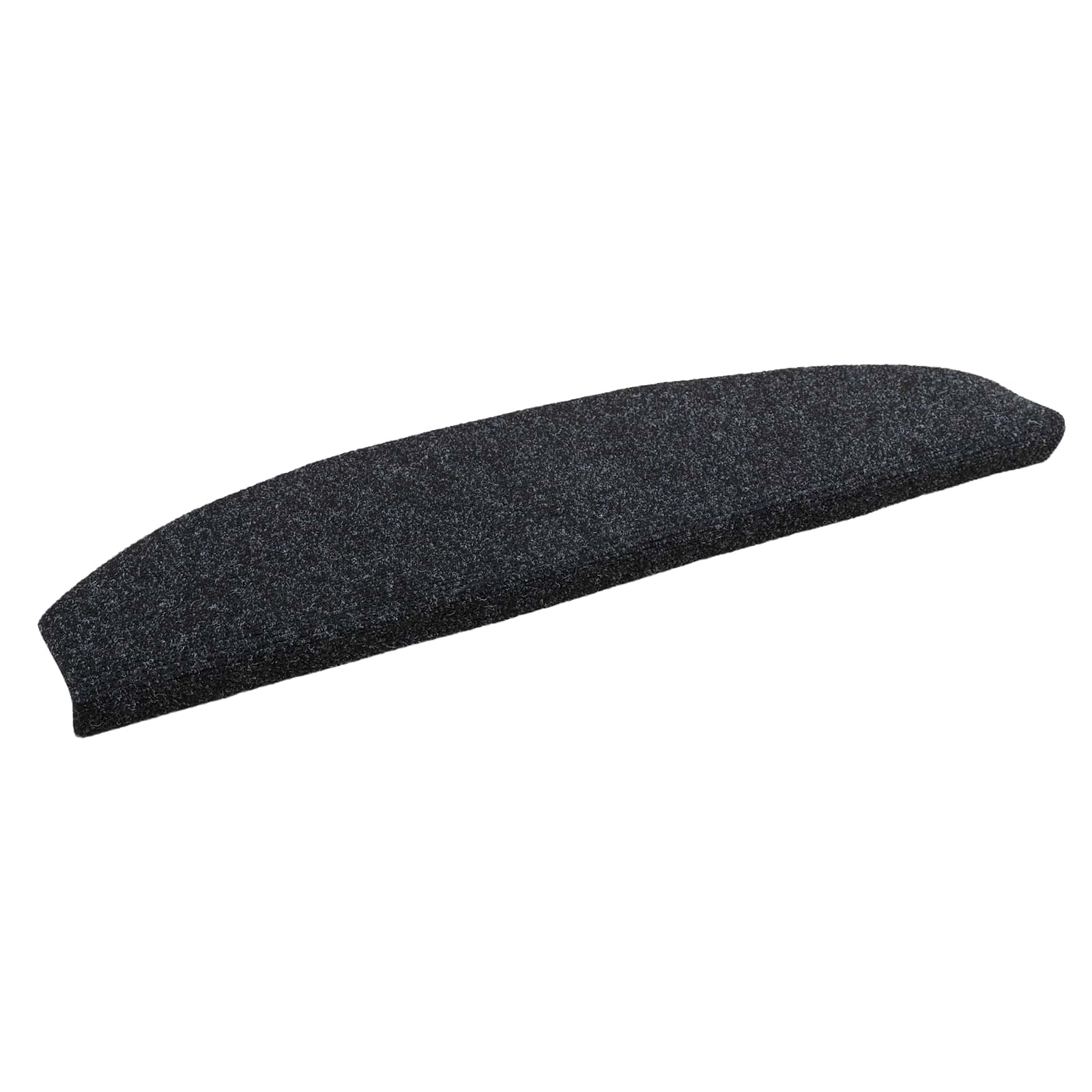 Tappetini per scale autoadesivi 15 pz 80 x 24,5 x 3,5 cm Nero
