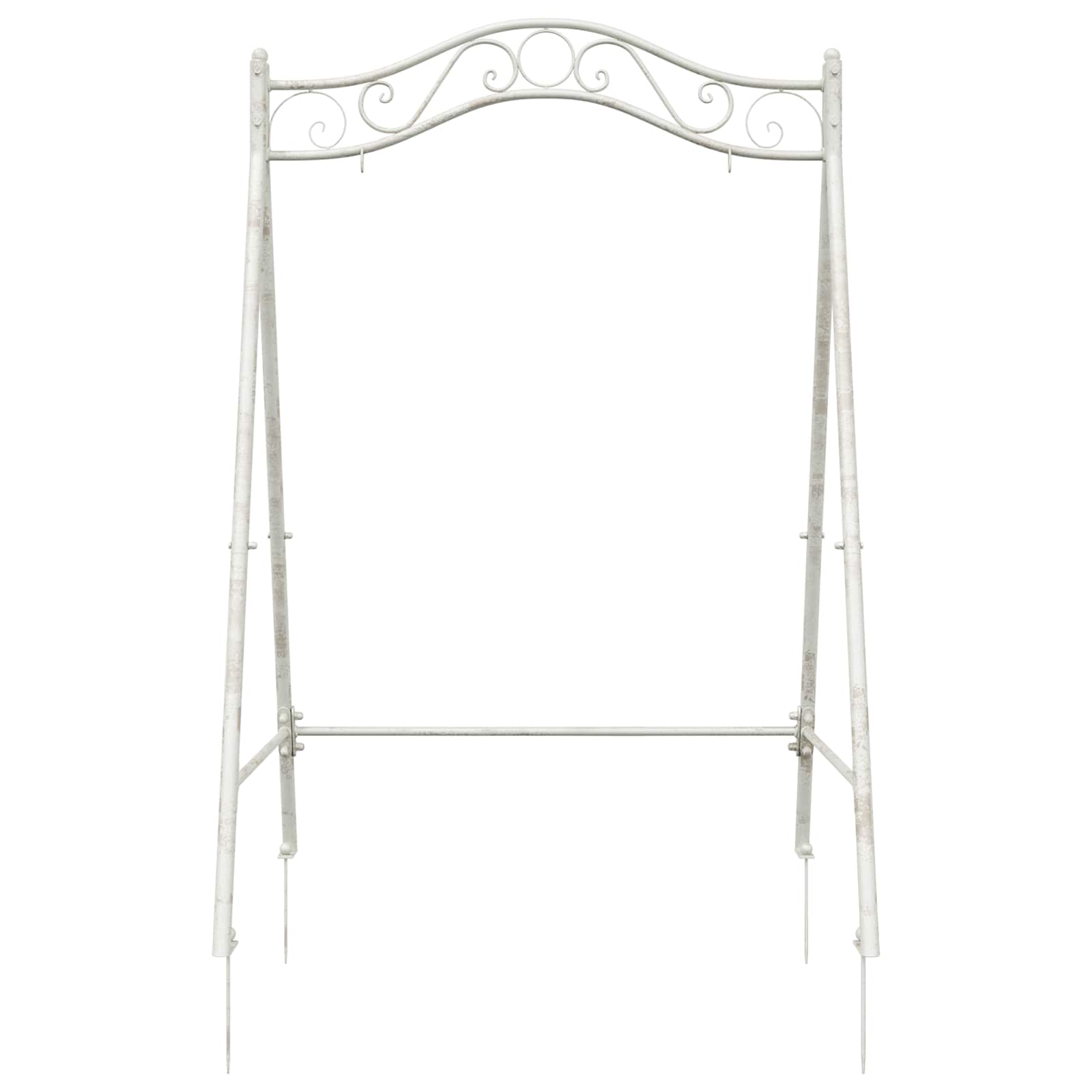 Telaio per Altalena Bianco Antico 113 x 121,5 x 168 cm Acciaio