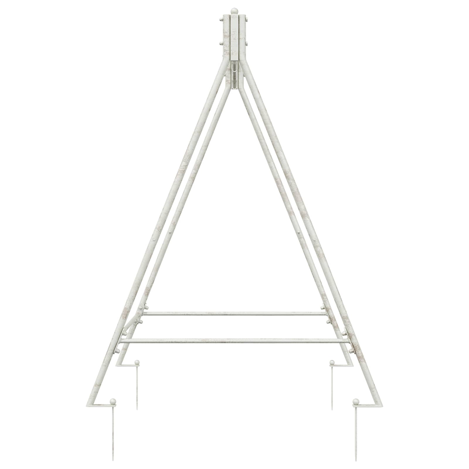 Telaio per Altalena Bianco Antico 113 x 121,5 x 168 cm Acciaio