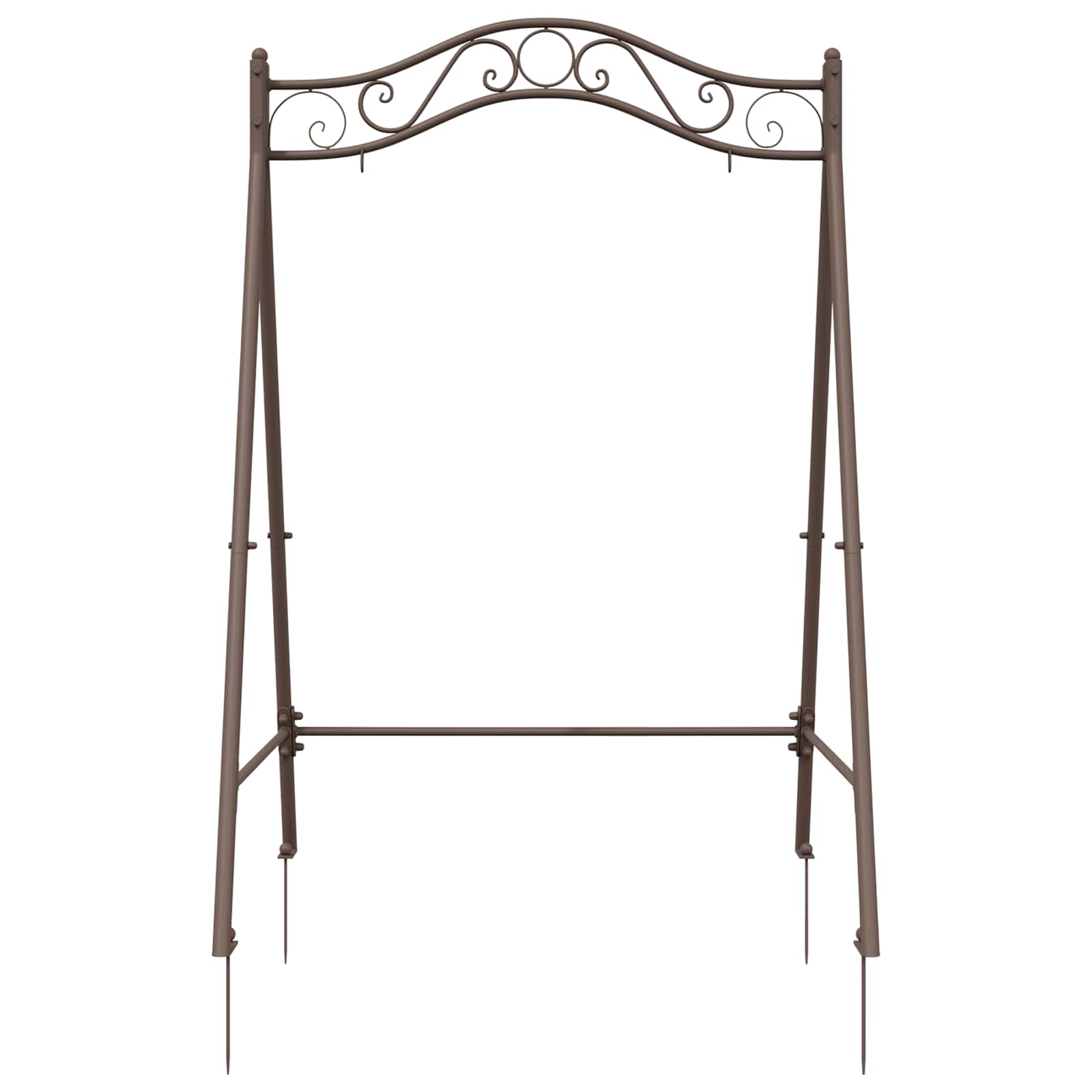 Telaio per Altalena Marrone Antico 113 x 121,5 x 168 cm Acciaio
