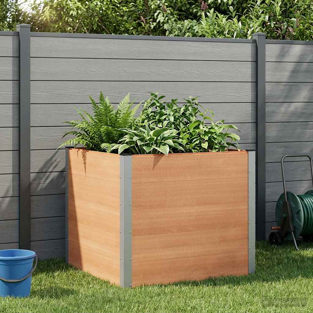 Letto rialzato da giardino Marrone 100 x 100 x 91 cm