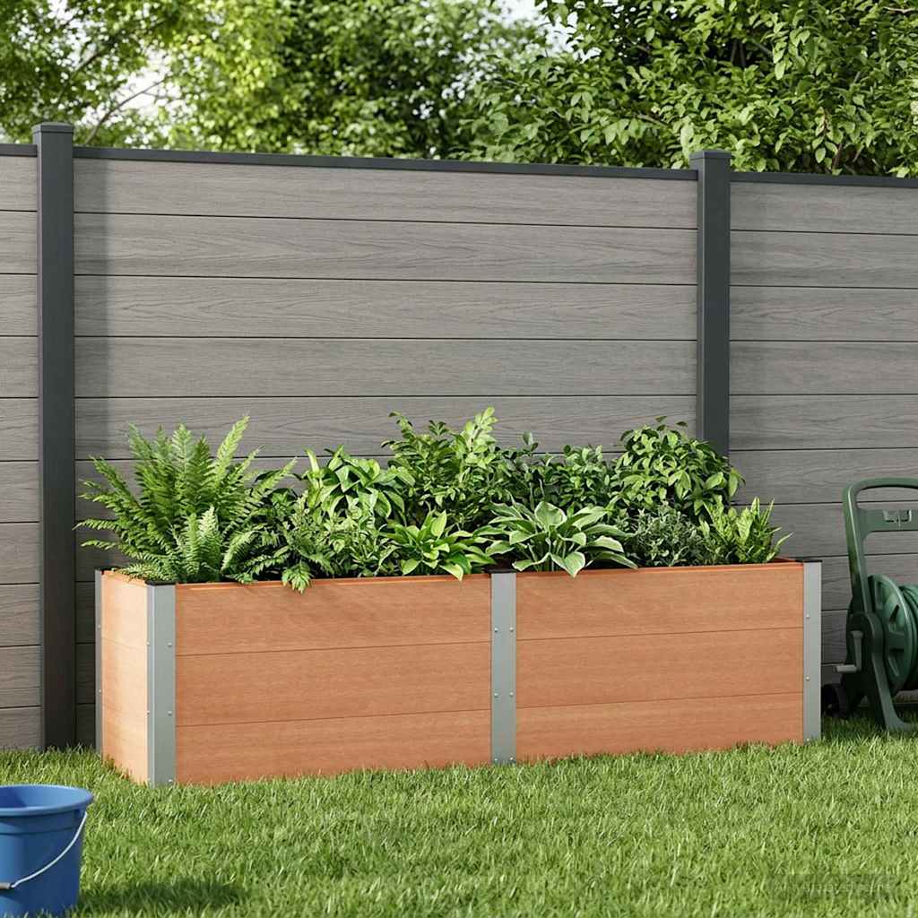 Letto rialzato da giardino Marrone 200 x 50 x 54 cm