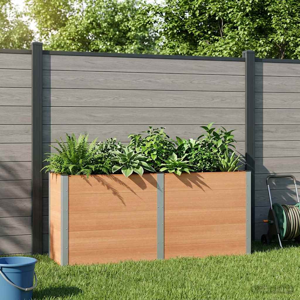 Letto rialzato da giardino Marrone 200 x 50 x 91 cm
