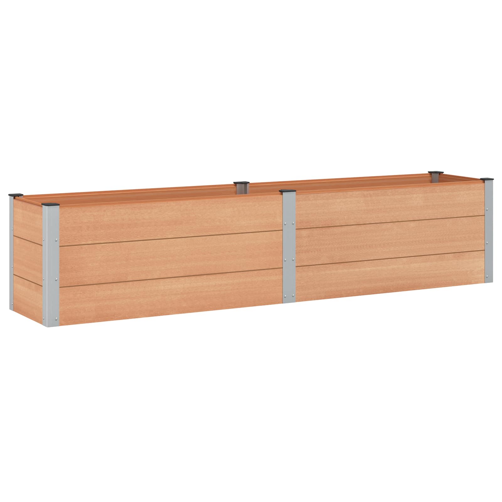 Letto rialzato da giardino Marrone 250 x 50 x 54 cm