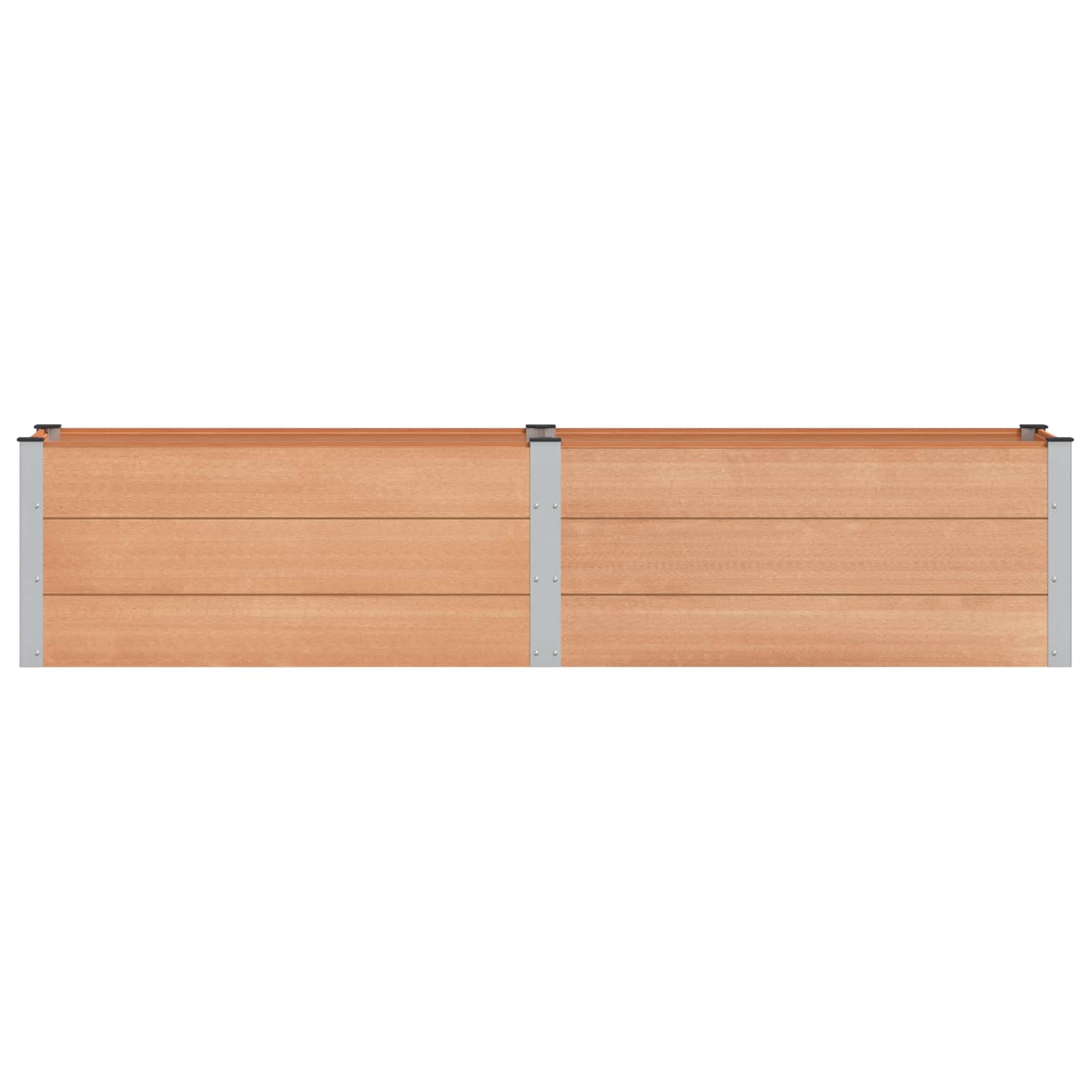 Letto rialzato da giardino Marrone 250 x 50 x 54 cm