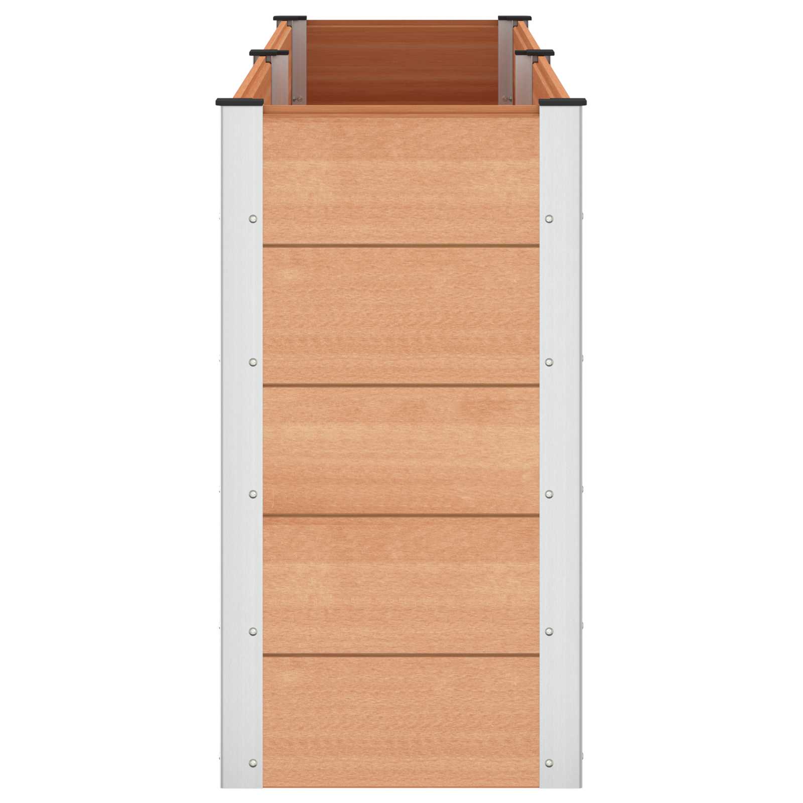 Letto rialzato da giardino Marrone 250 x 50 x 91 cm