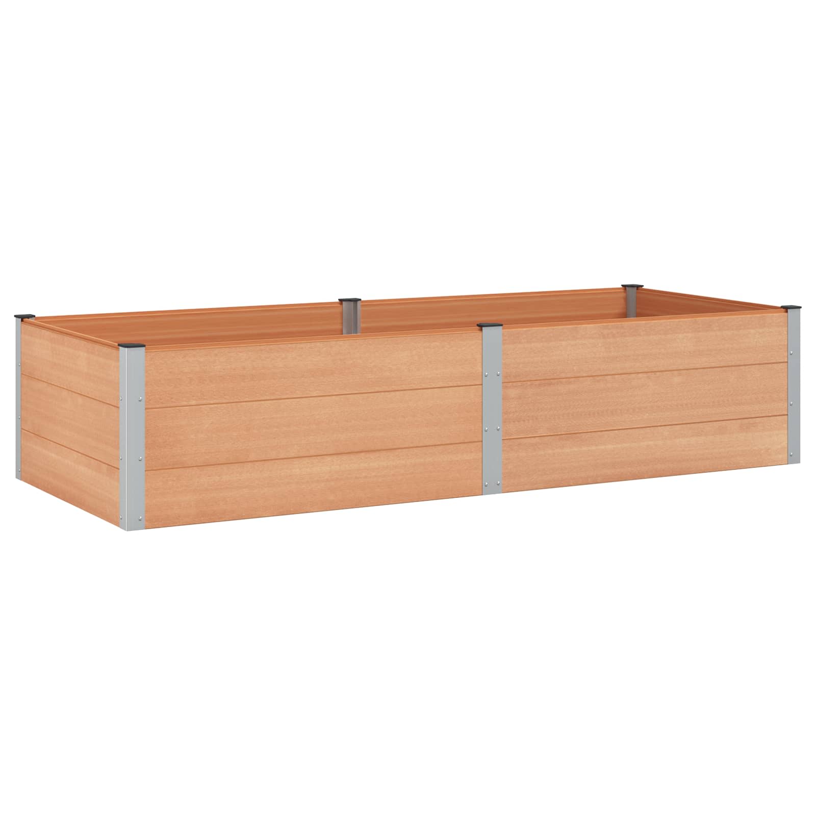 Letto rialzato da giardino Marrone 250 x 100 x 54 cm