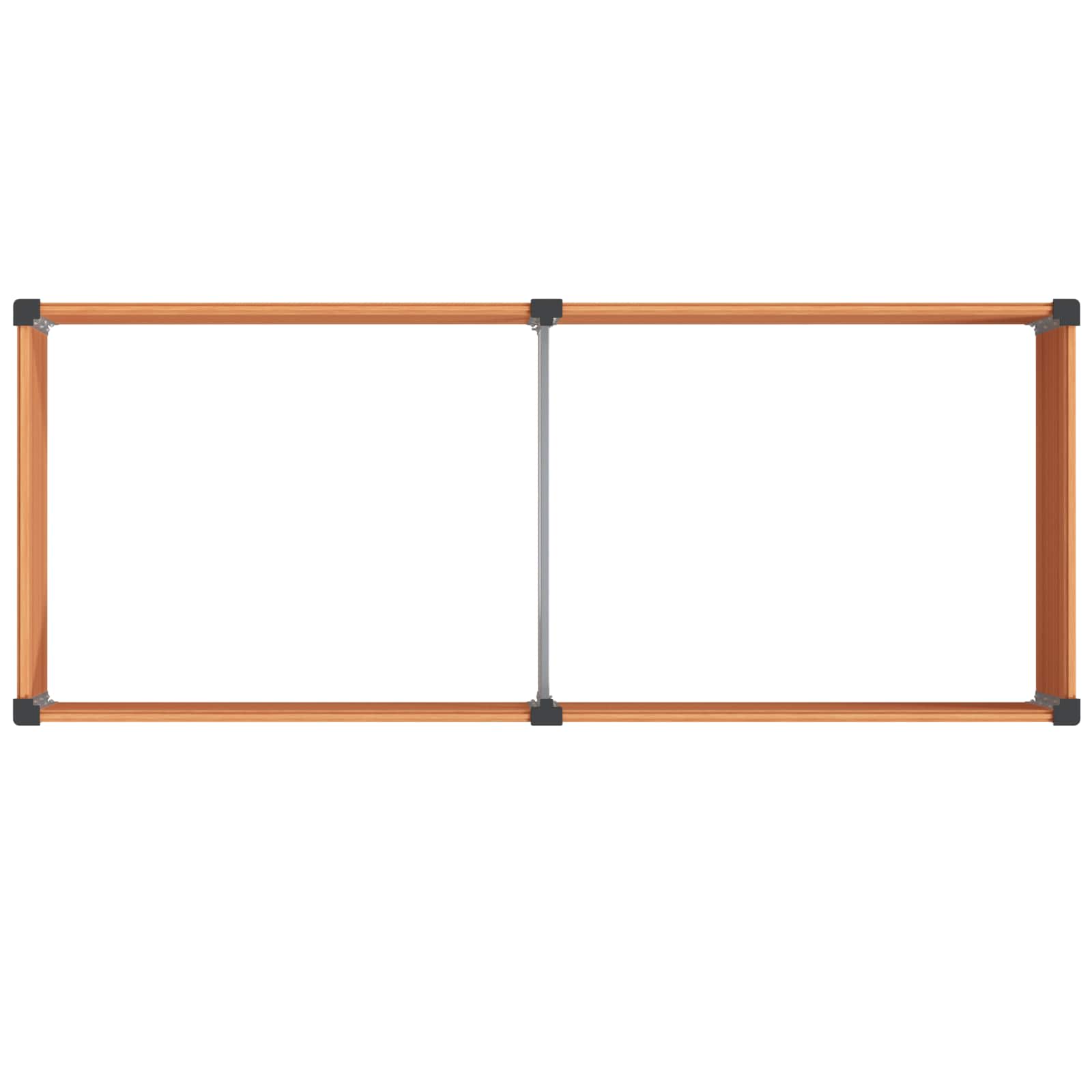 Letto rialzato da giardino Marrone 250 x 100 x 54 cm