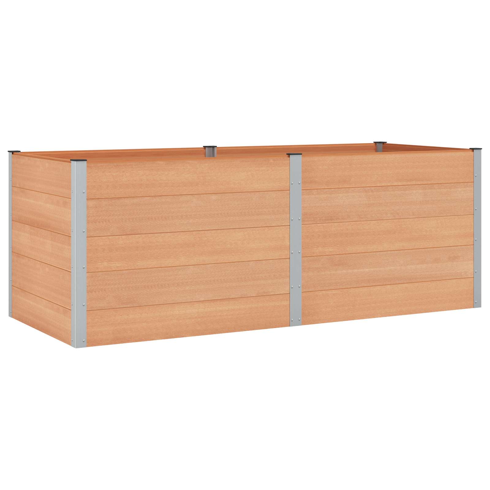 Letto rialzato da giardino Marrone 250 x 100 x 91 cm