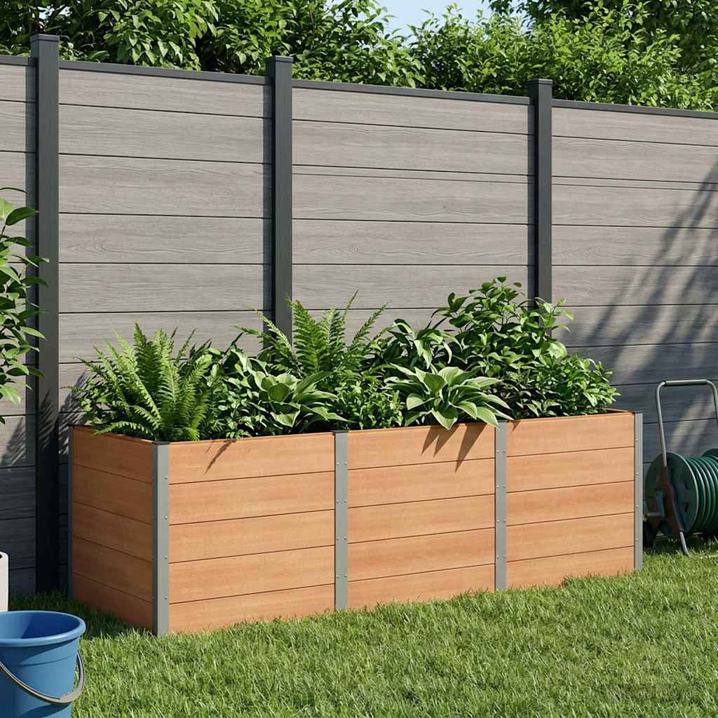 Letto rialzato da giardino Marrone 300 x 100 x 91 cm
