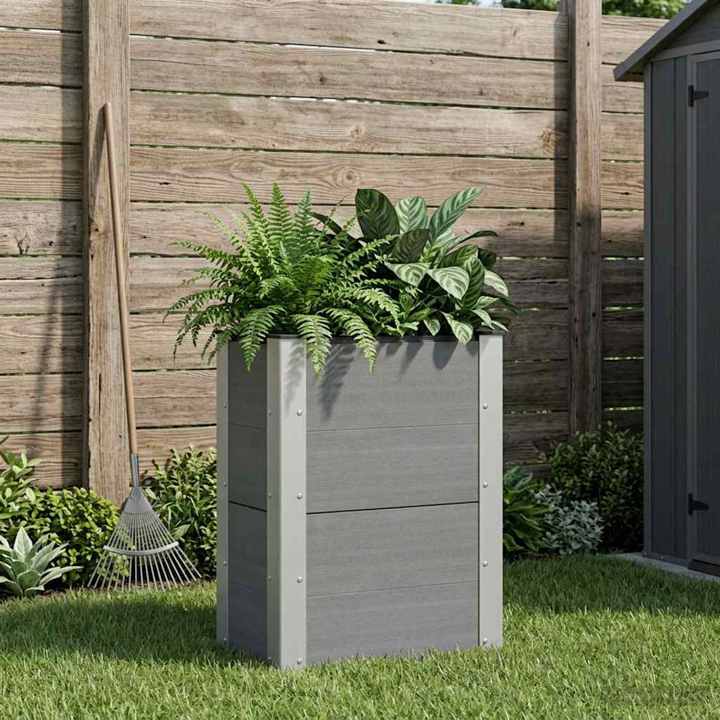 Letto rialzato da giardino Grigio 50 x 30 x 72 cm
