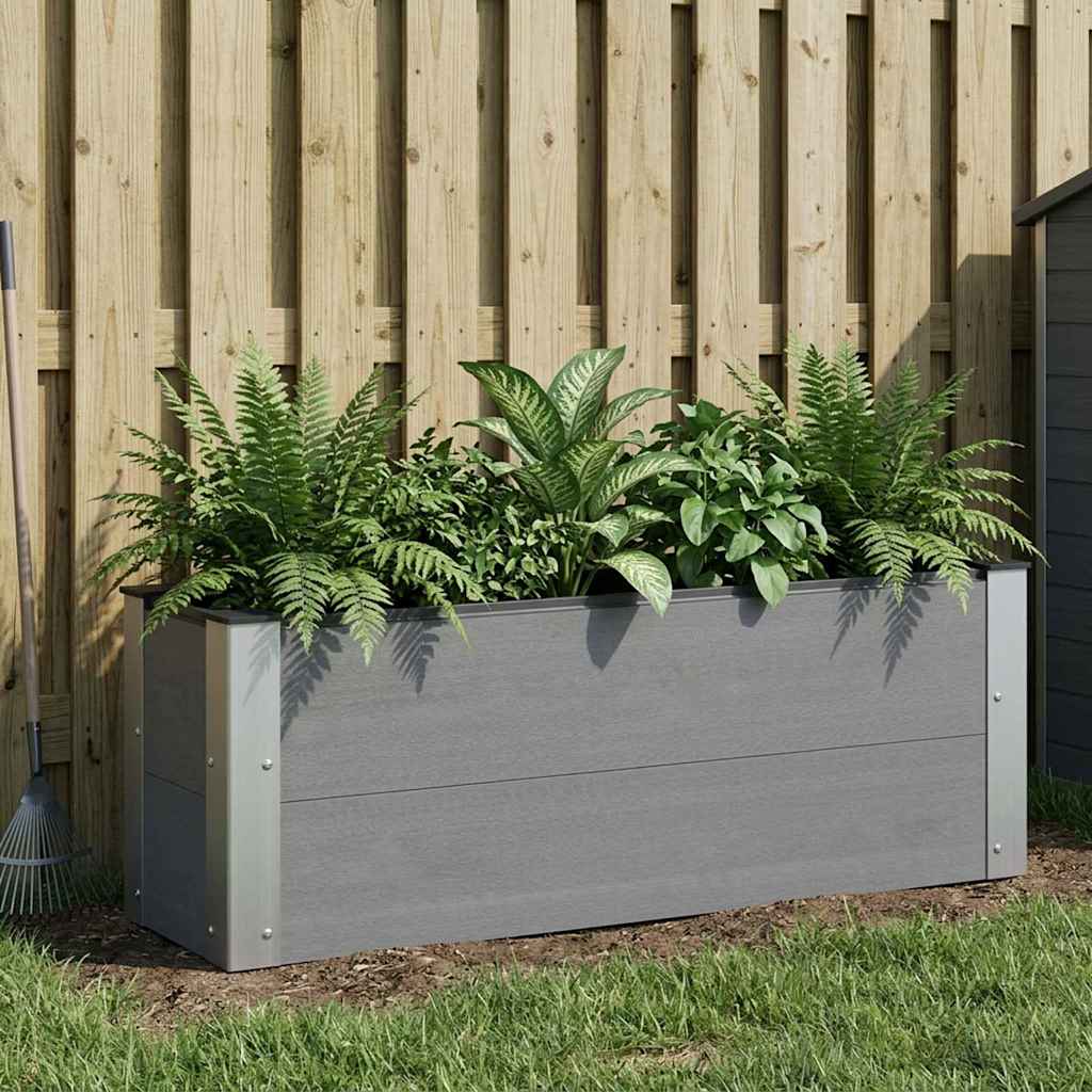Letto rialzato da giardino Grigio 100 x 30 36 cm