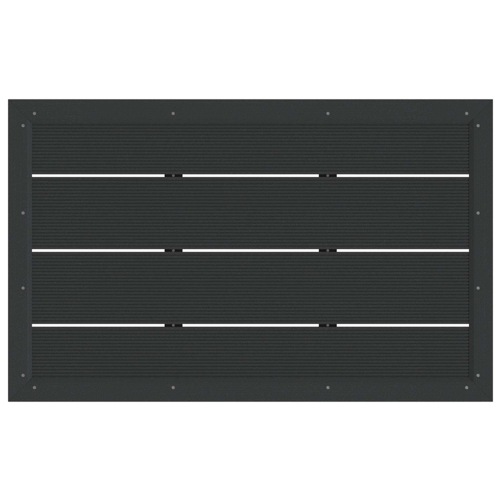 Piastra base per doccia WPC Nero 101 x 63 x 5,5 cm
