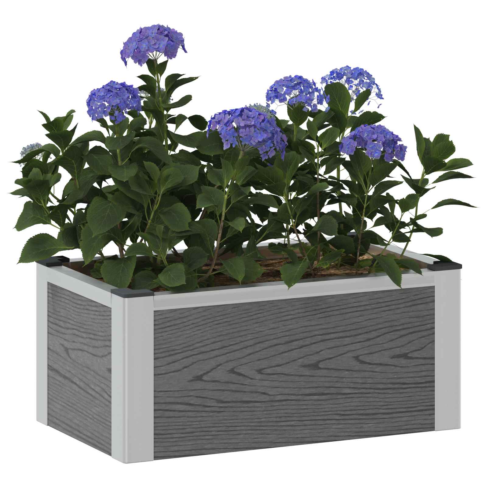 Letto rialzato da giardino Grigio 50 x 30 x 22 cm