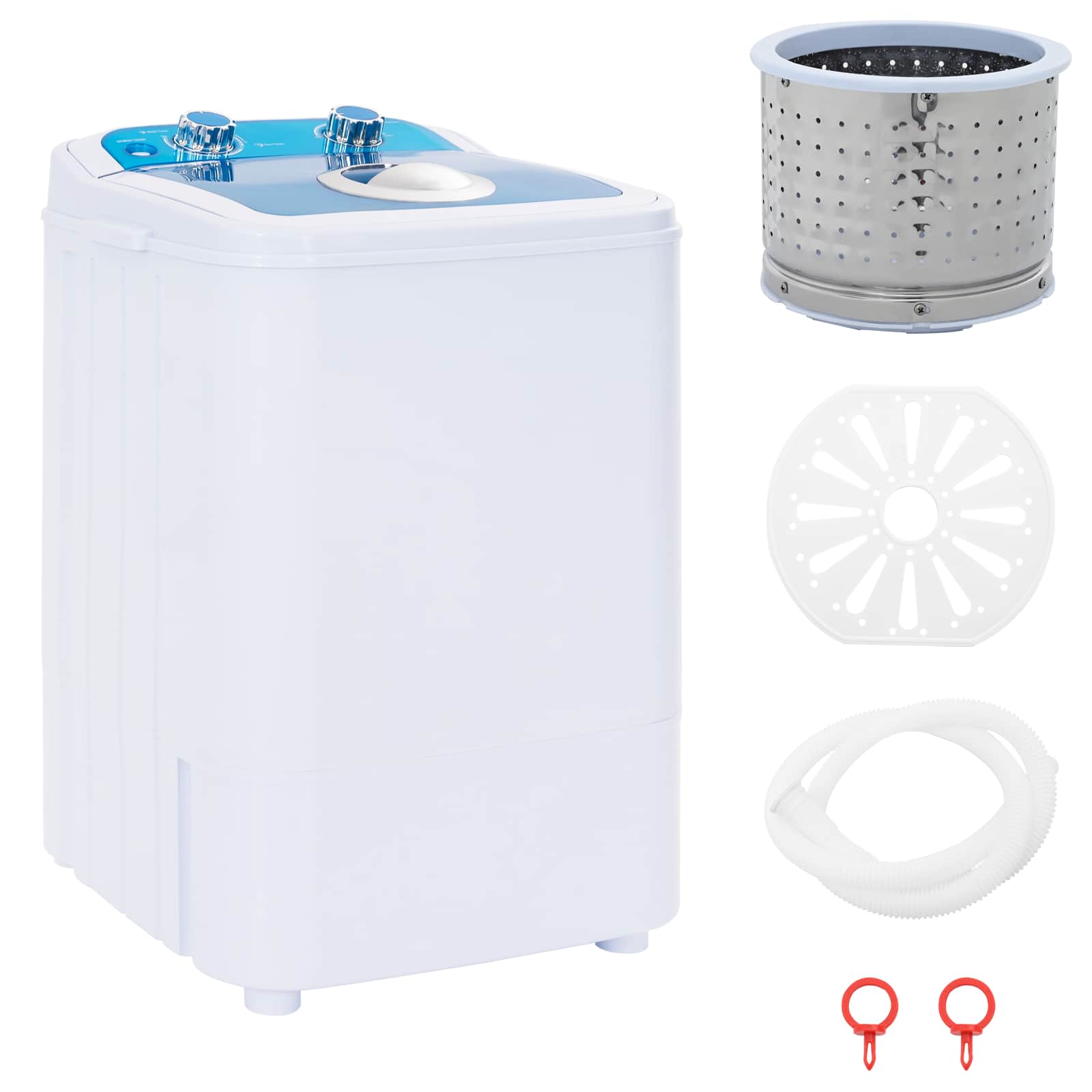 Mini lavatrice con vasca singola 4,6 kg Blu e Bianco