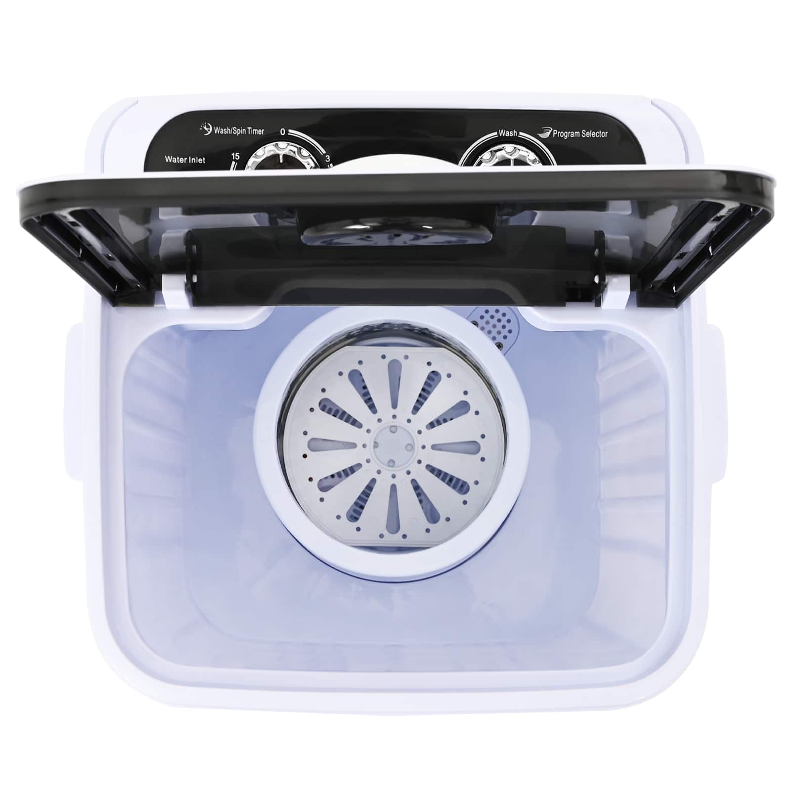 Mini lavatrice con vasca singola 4,6 kg Nero e Bianco