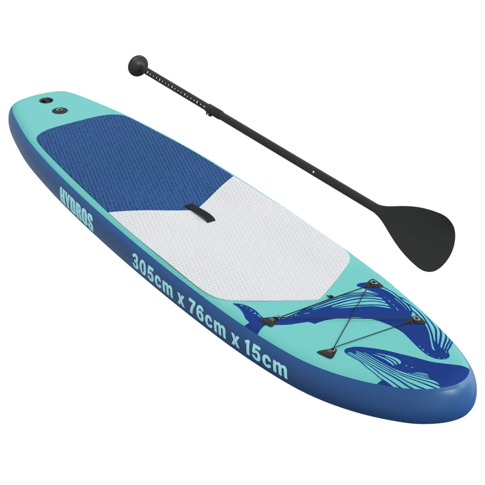 Tavola da Paddle Gonfiabile HYDROS 305 x 76 x 15 cm Turchese