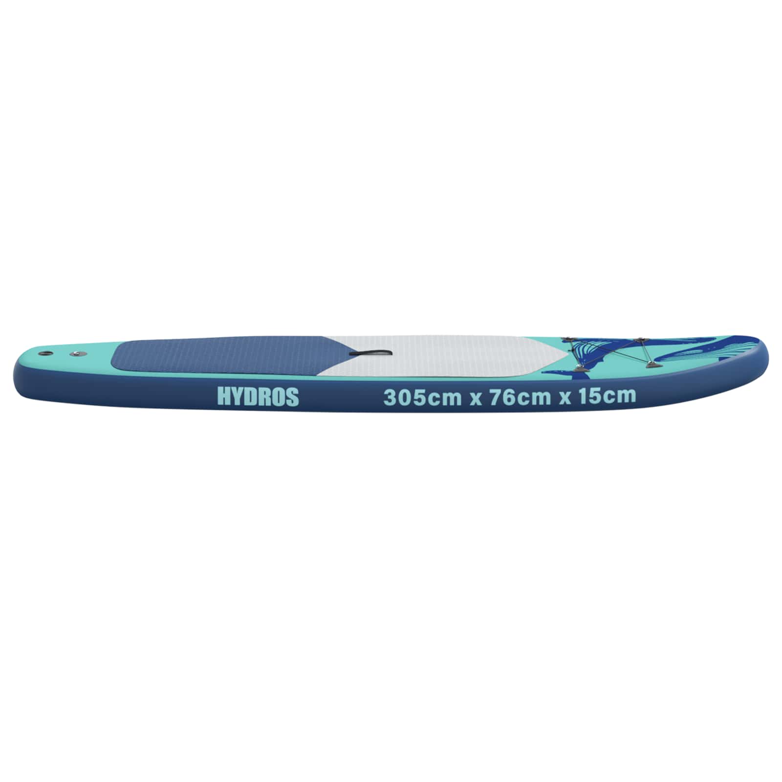 Tavola da Paddle Gonfiabile HYDROS 305 x 76 x 15 cm Turchese