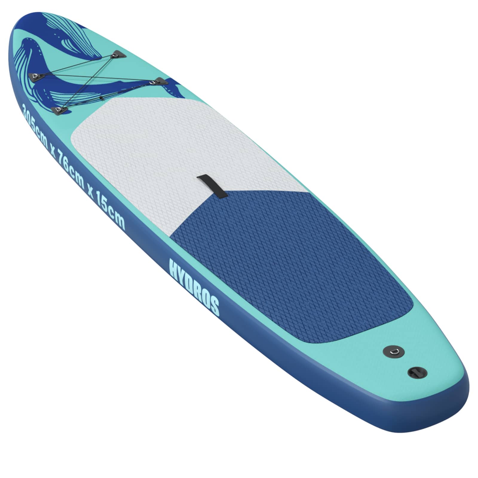 Tavola da Paddle Gonfiabile HYDROS 305 x 76 x 15 cm Turchese