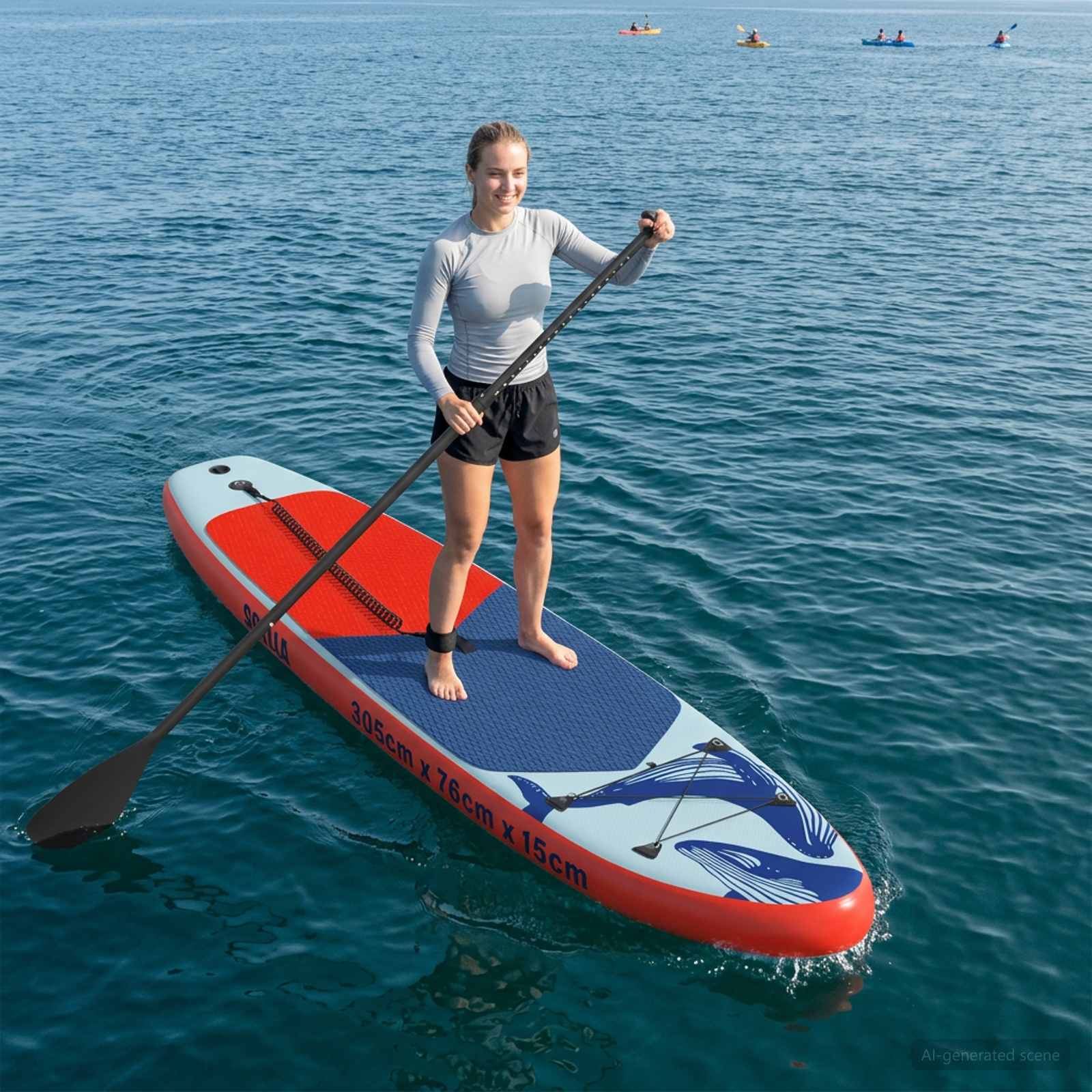 Tavola da Paddle Gonfiabile SCYLLA 305 x 76 x 15 cm Blu