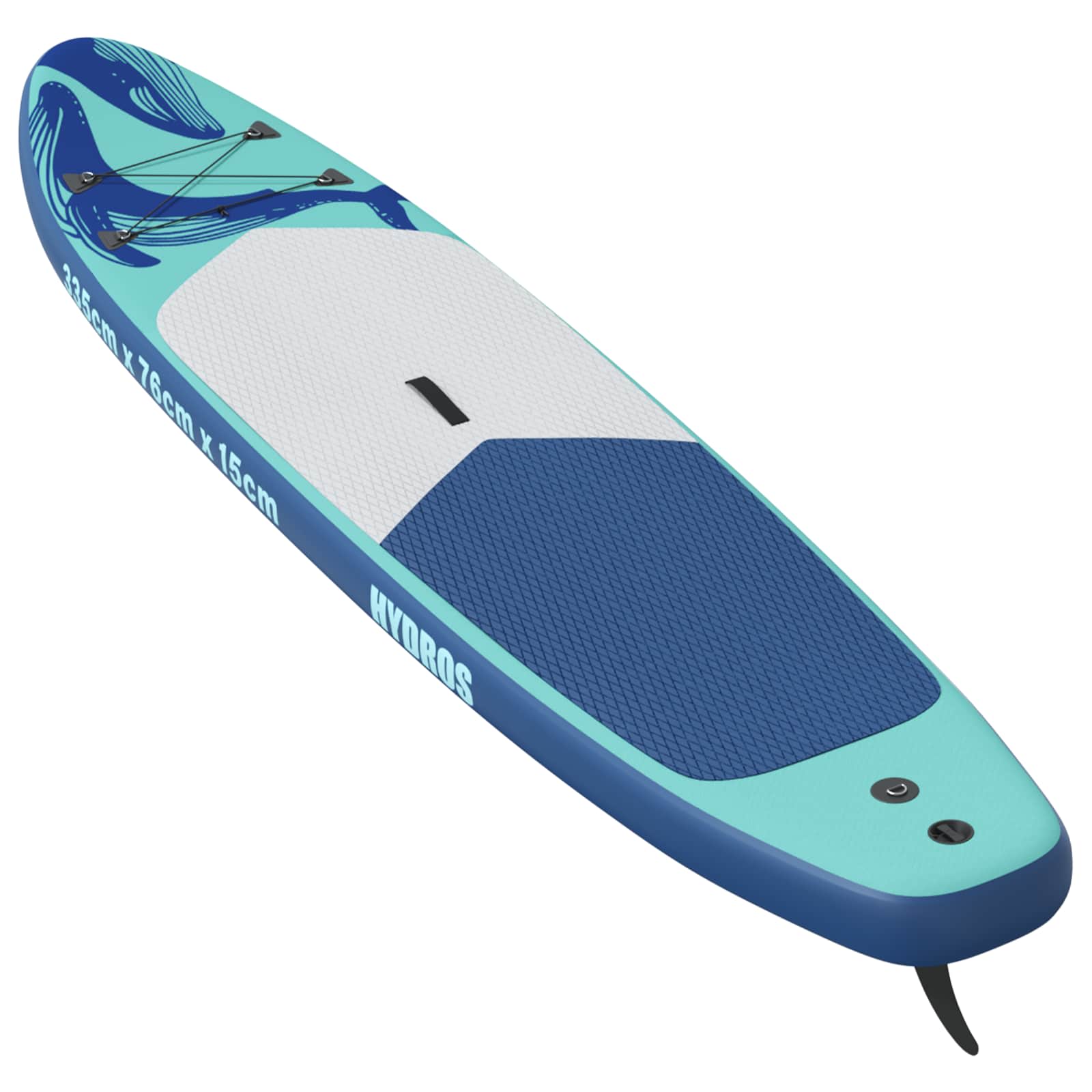 Tavola da Paddle Gonfiabile HYDROS 335 x 76 x 15 cm Turchese